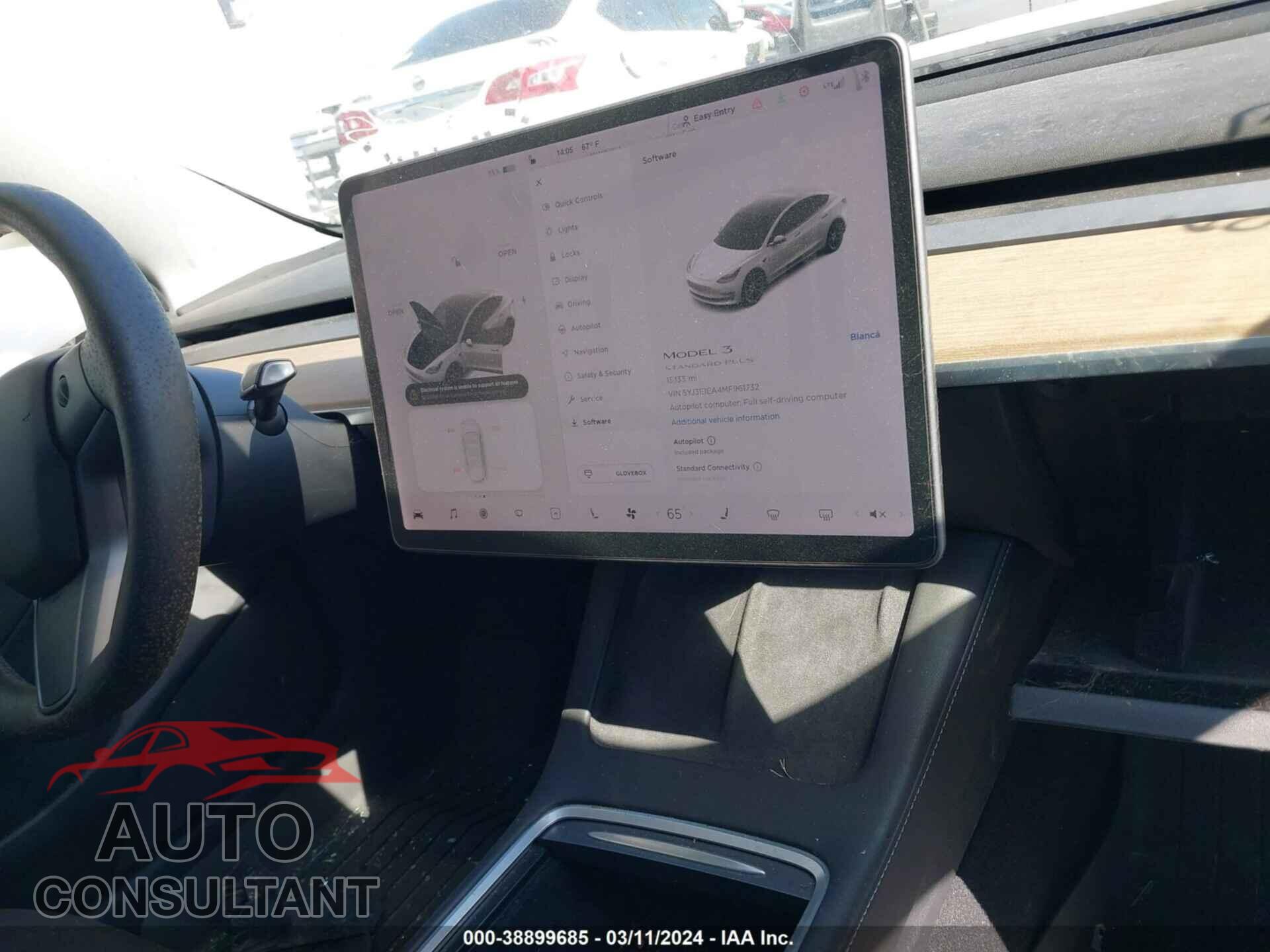TESLA MODEL 3 2021 - 5YJ3E1EA4MF961732