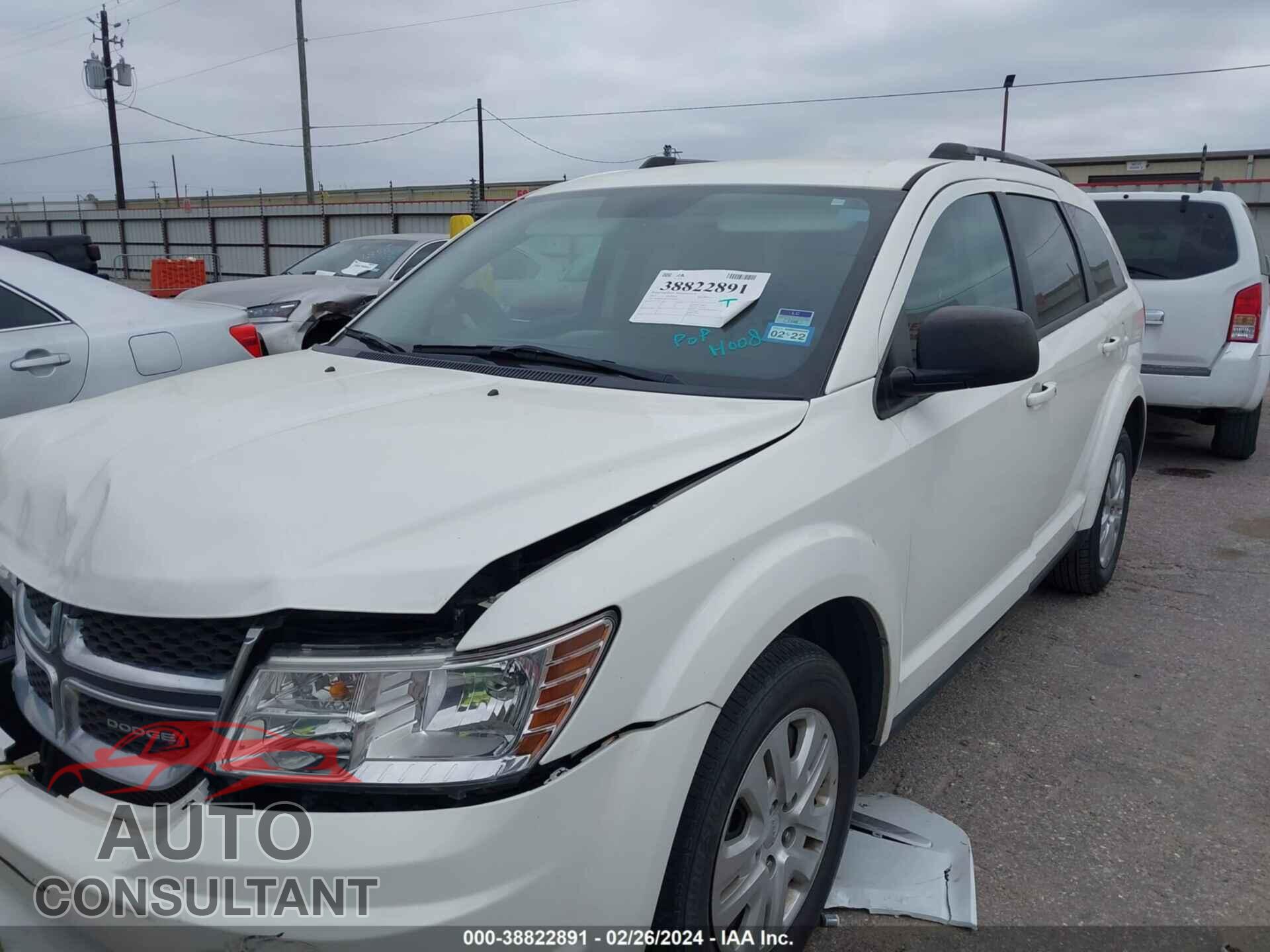 DODGE JOURNEY 2017 - 3C4PDCAB5HT709414