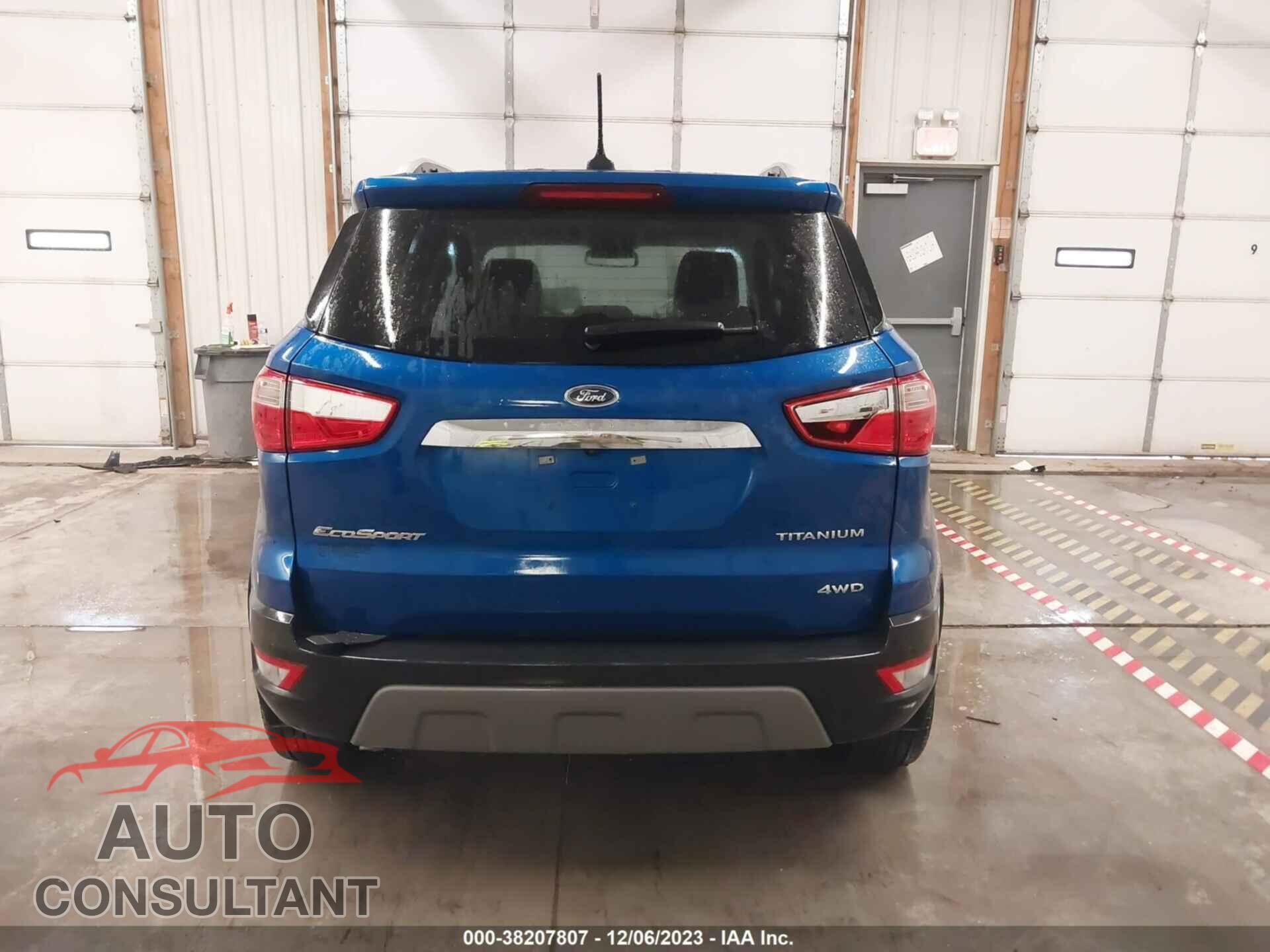 FORD ECOSPORT 2022 - MAJ6S3KL2NC463377