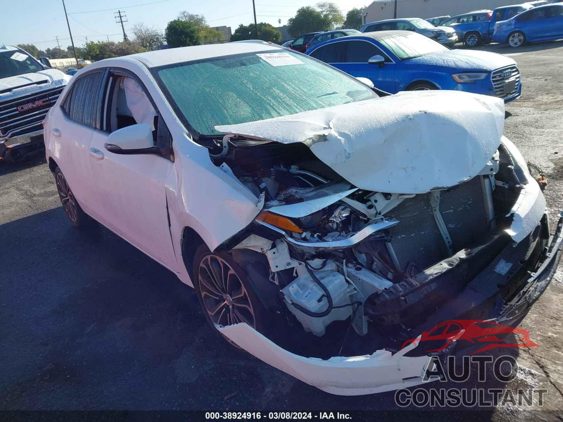 TOYOTA COROLLA 2016 - 5YFBURHE1GP487498