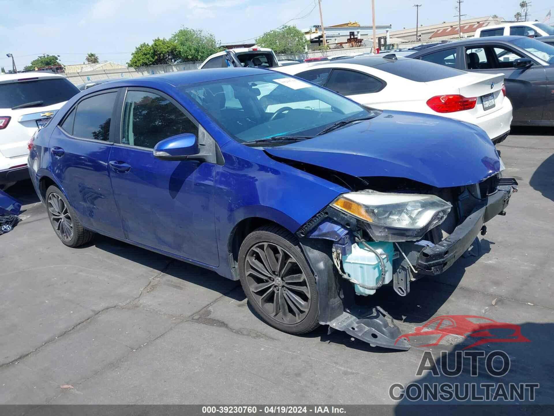 TOYOTA COROLLA 2016 - 5YFBURHE1GP562149