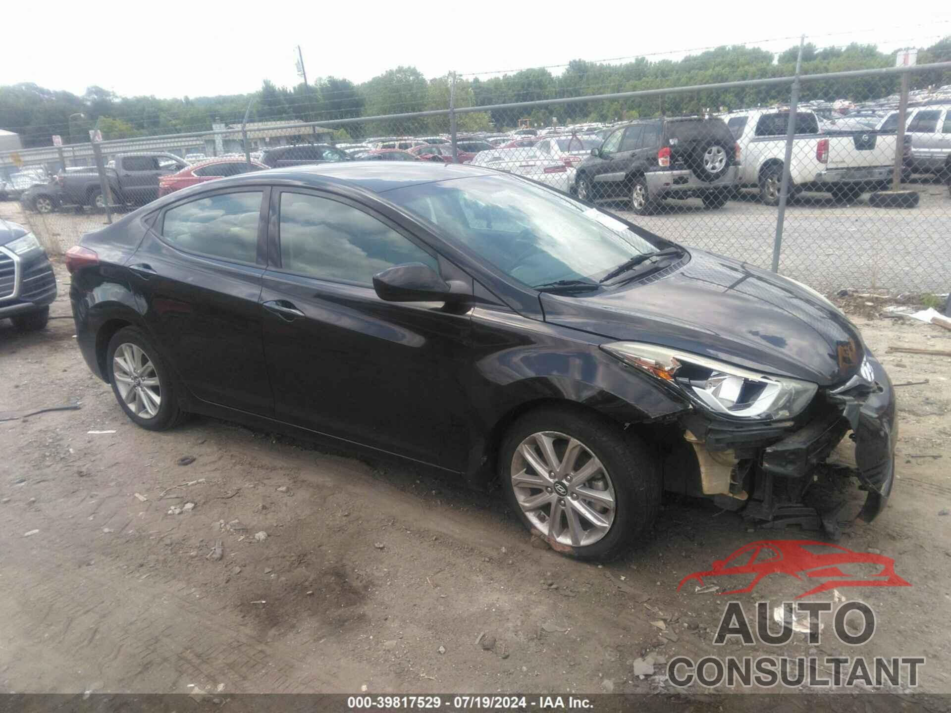 HYUNDAI ELANTRA 2016 - KMHDH4AE1GU626702