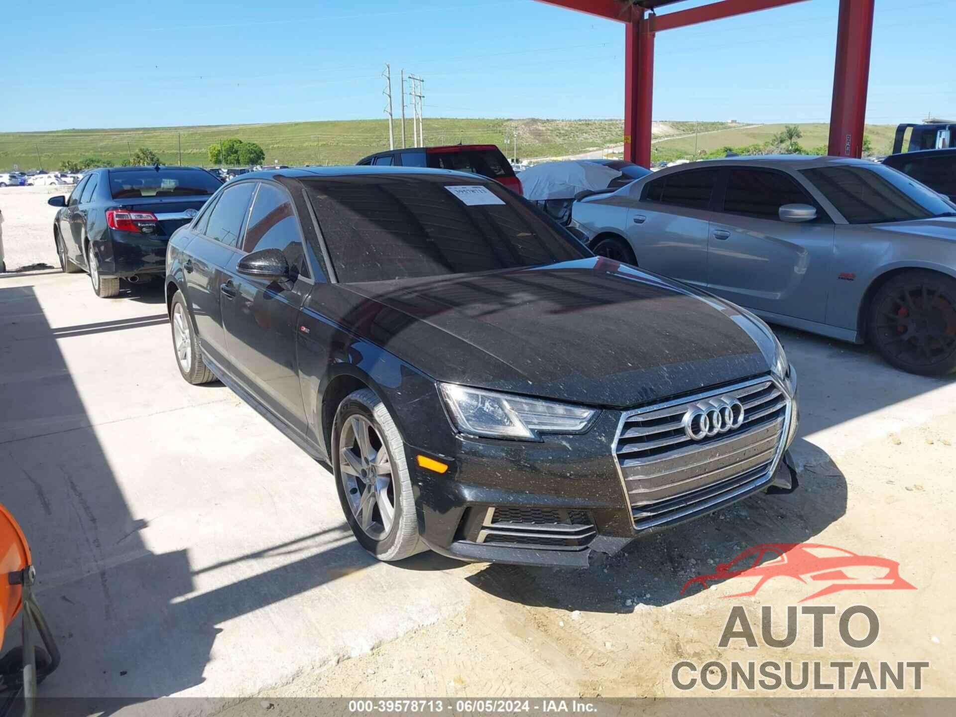 AUDI A4 2018 - WAUKMAF43JA227687