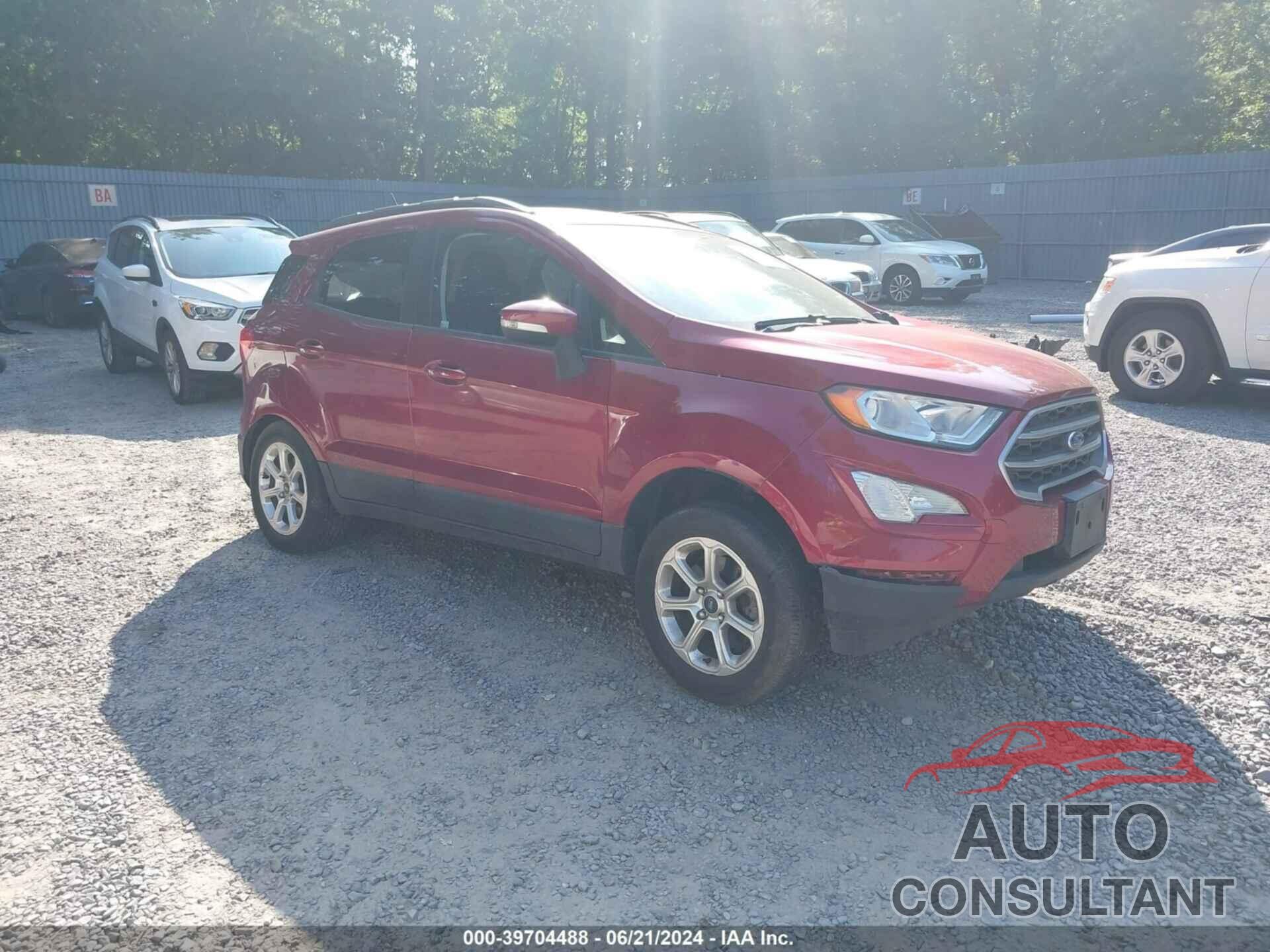 FORD ECOSPORT 2019 - MAJ6S3GL1KC258802