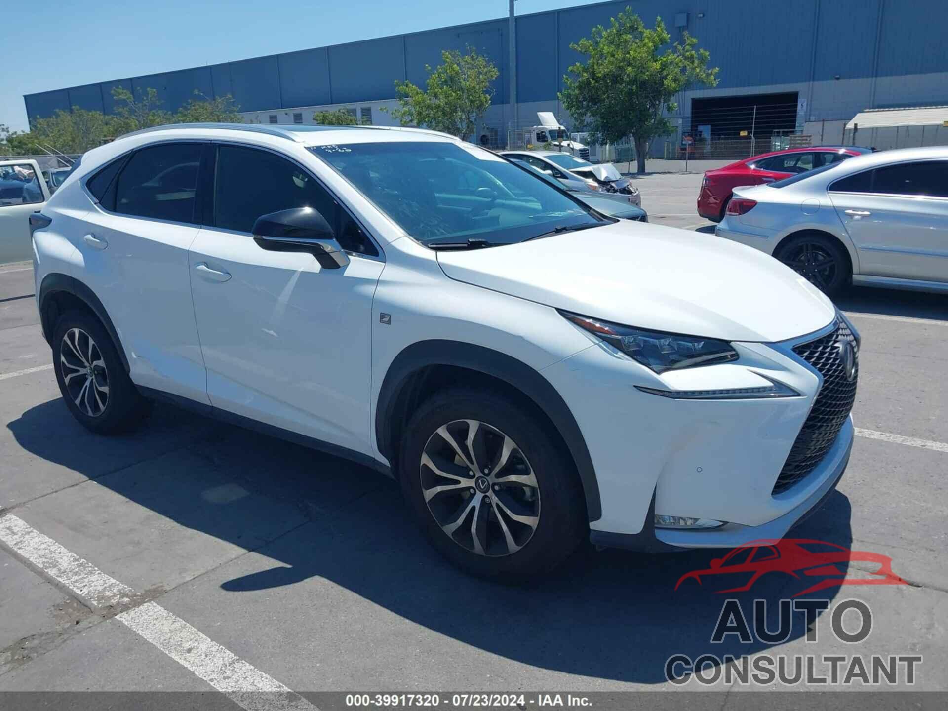 LEXUS NX 200T 2016 - JTJBARBZ3G2059528