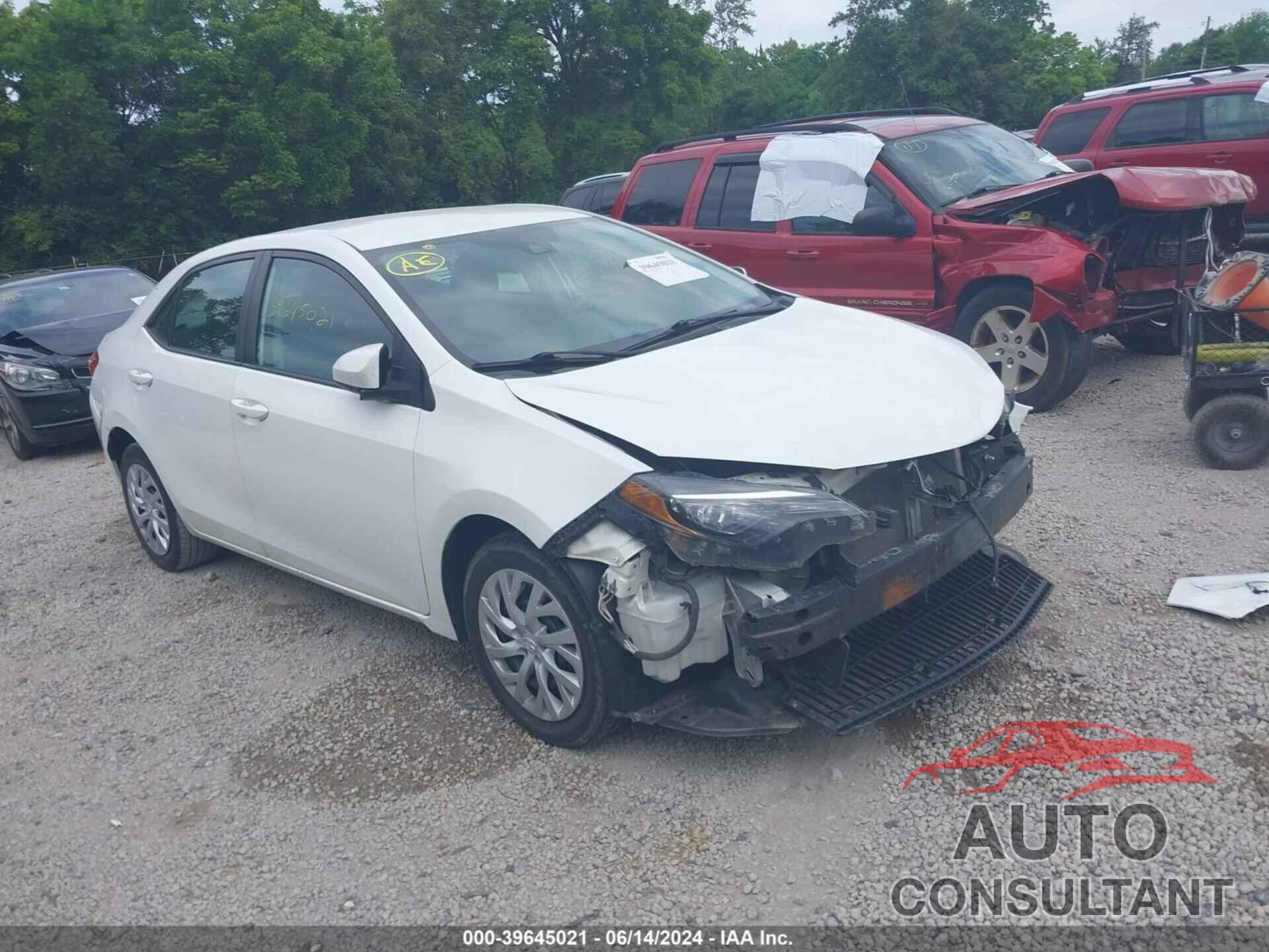 TOYOTA COROLLA 2019 - 5YFBURHE0KP902030