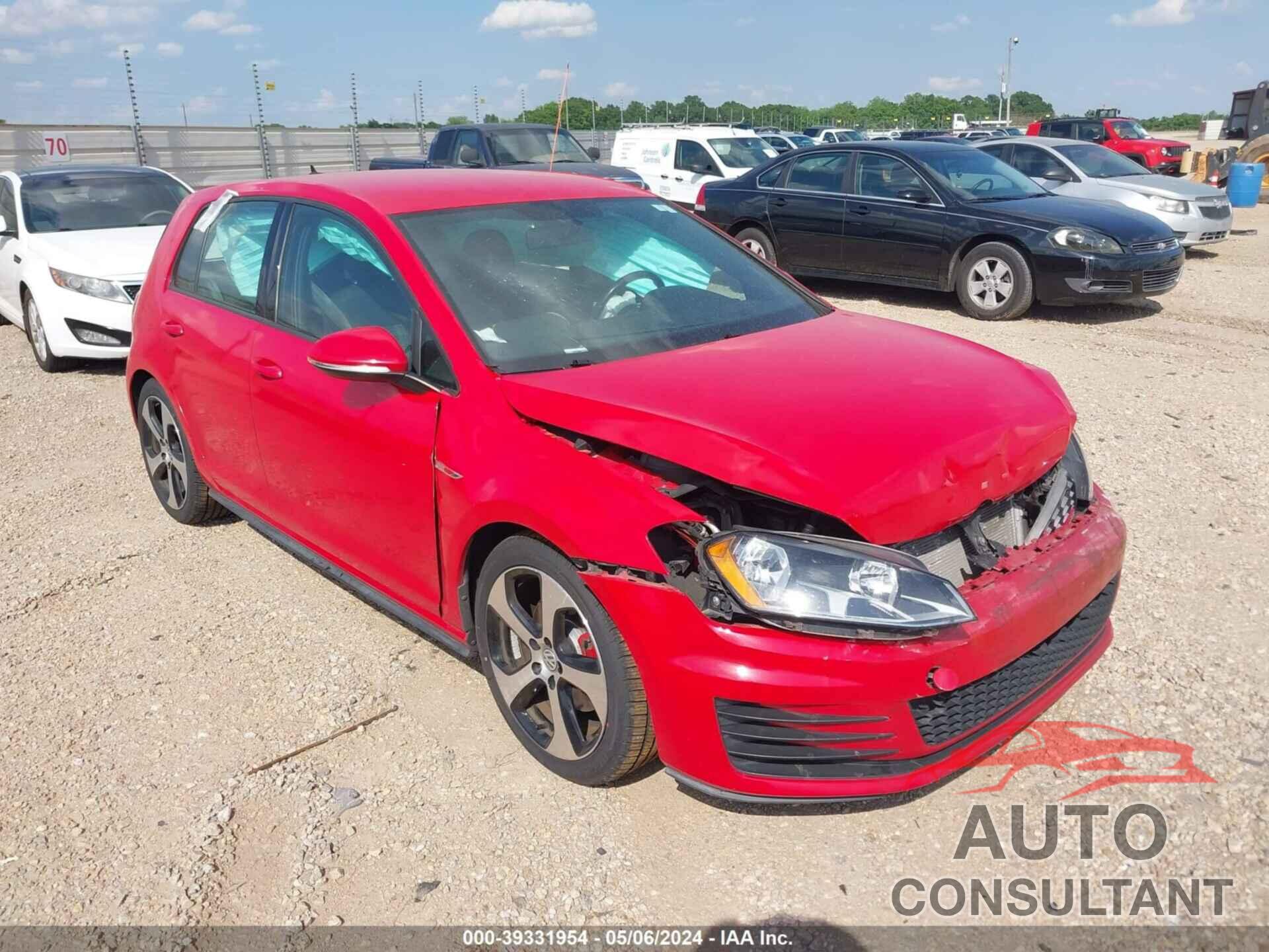 VOLKSWAGEN GOLF GTI 2016 - 3VW5T7AU7GM015543