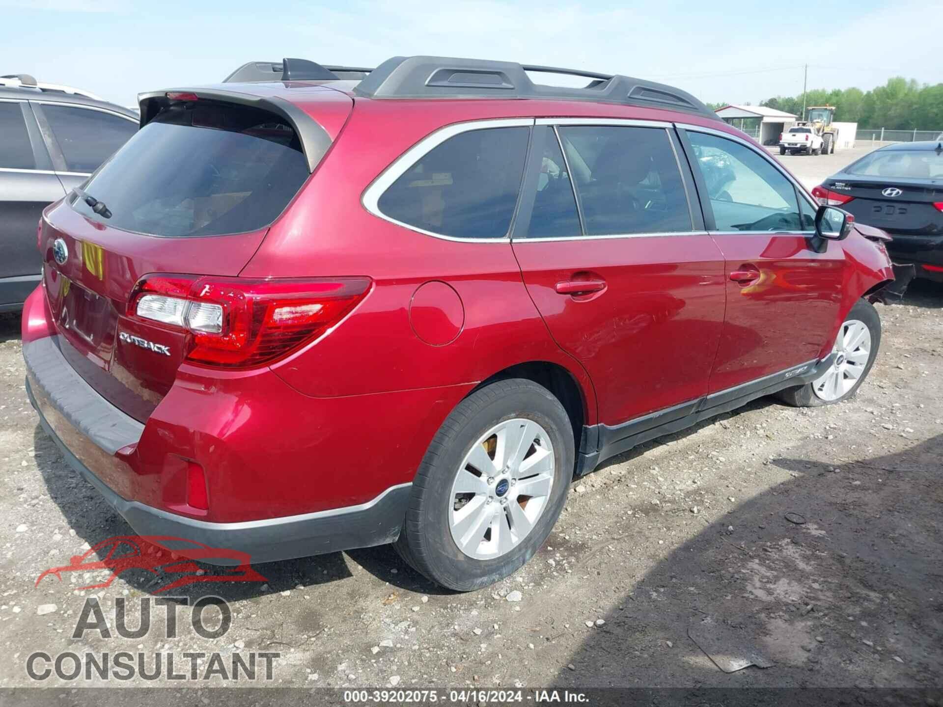 SUBARU OUTBACK 2016 - 4S4BSBFC2G3293355