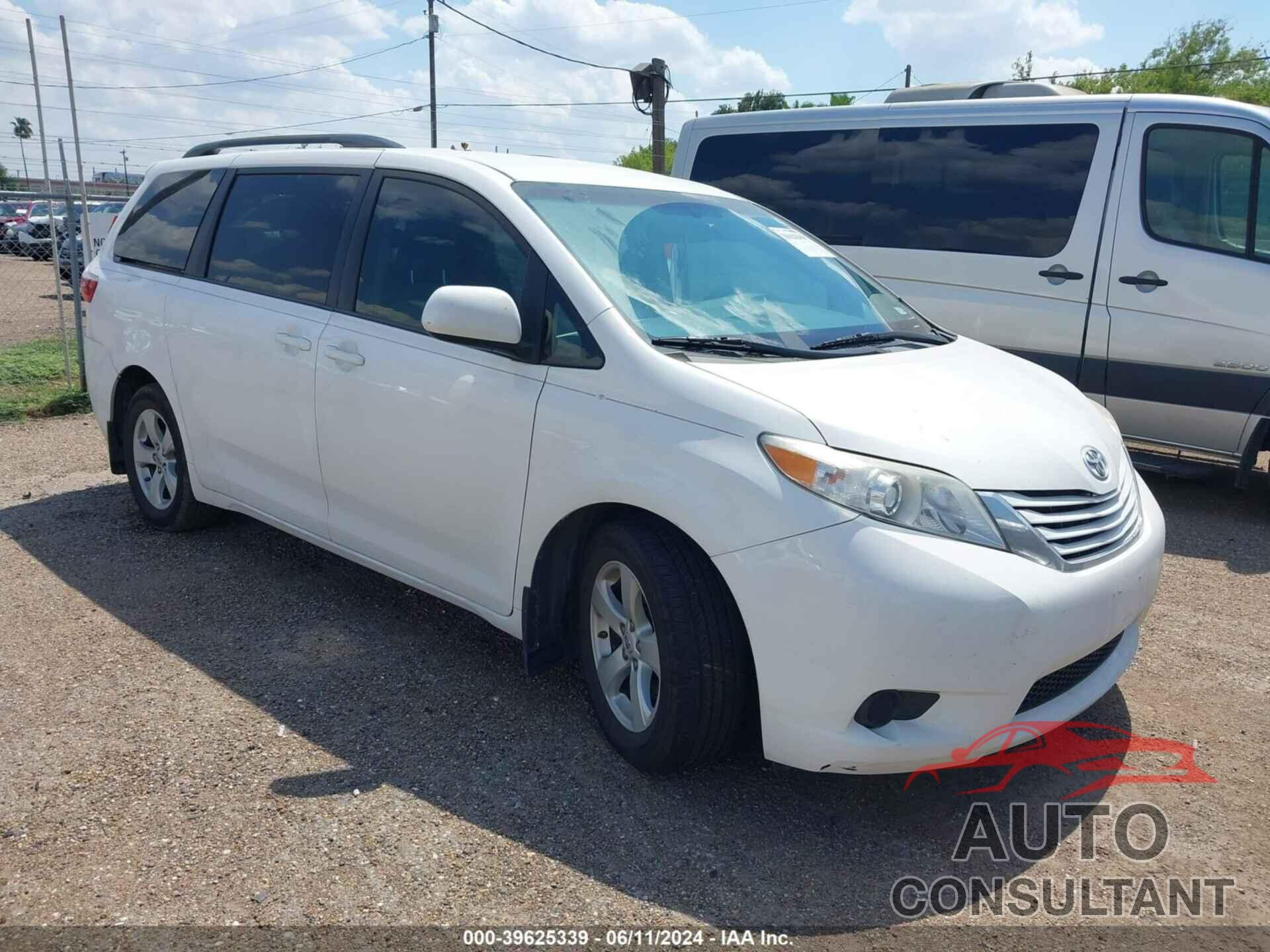 TOYOTA SIENNA 2017 - 5TDKZ3DC2HS888828