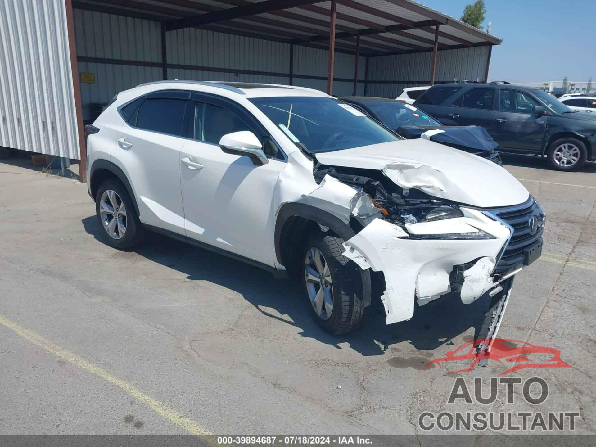 LEXUS NX 200T 2017 - JTJYARBZ4H2054687