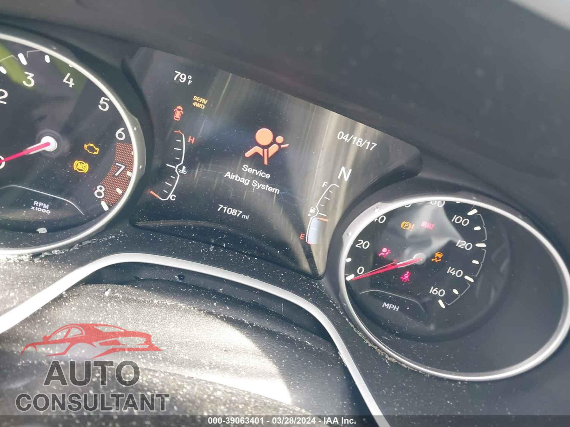 JEEP COMPASS 2017 - 3C4NJDBB4HT646259