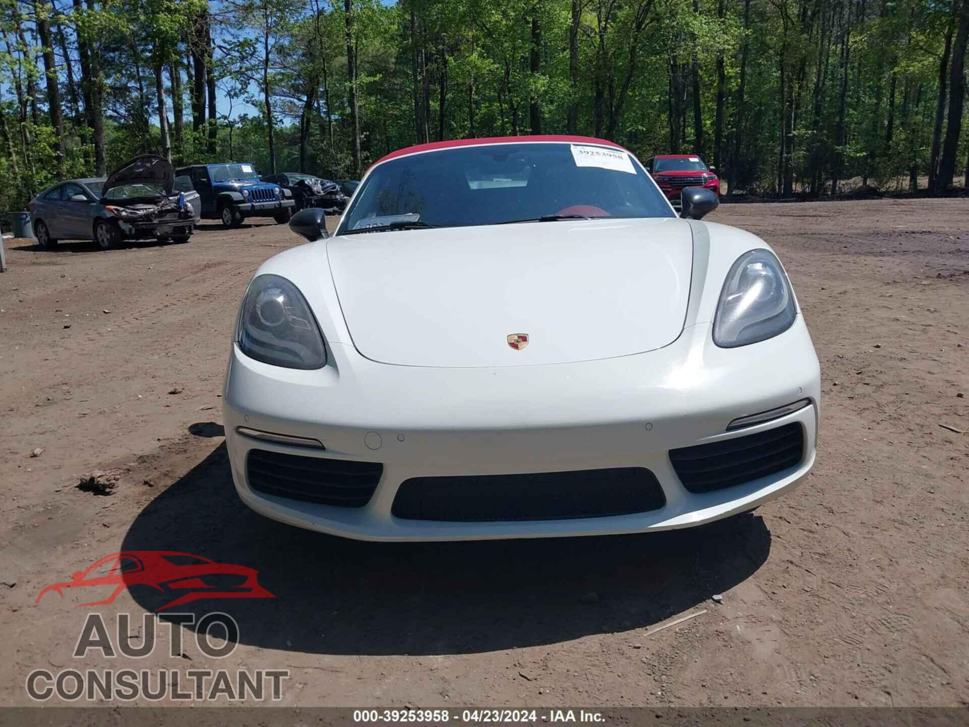 PORSCHE 718 BOXSTER 2017 - WP0CA2A8XHS221440