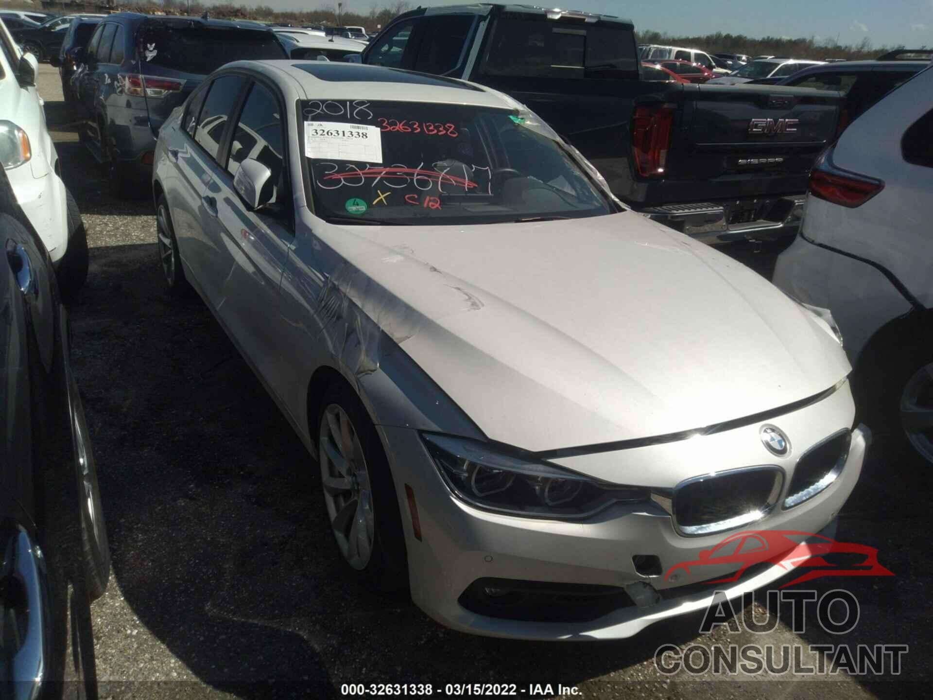 BMW 3 SERIES 2018 - WBA8A3C58JA498983