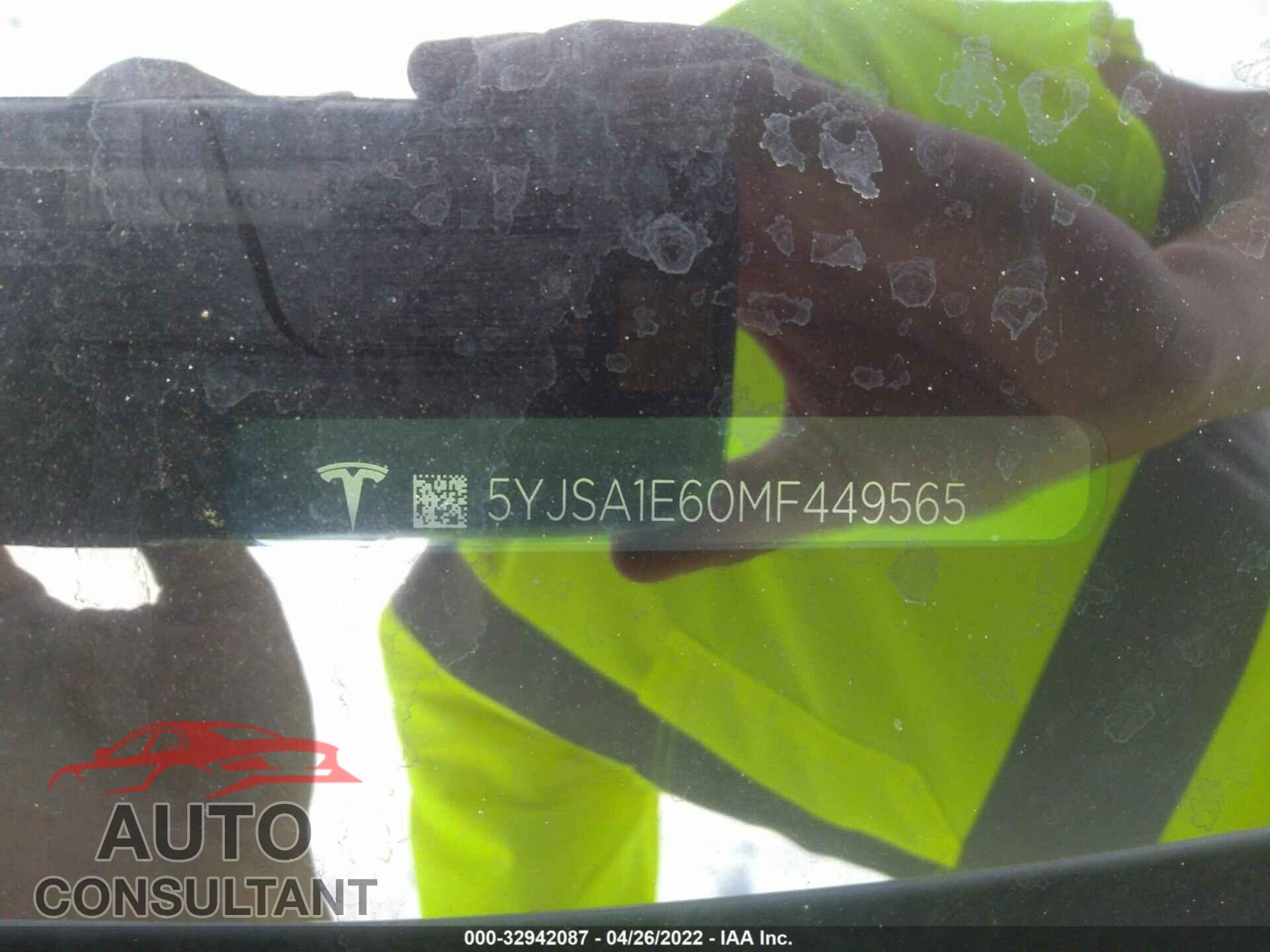 TESLA MODEL S 2021 - 5YJSA1E60MF449565