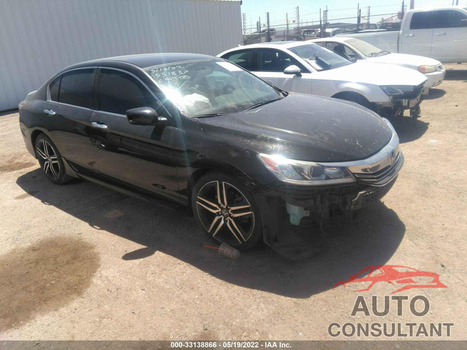 HONDA ACCORD SEDAN 2016 - 1HGCR2F5XGA137261