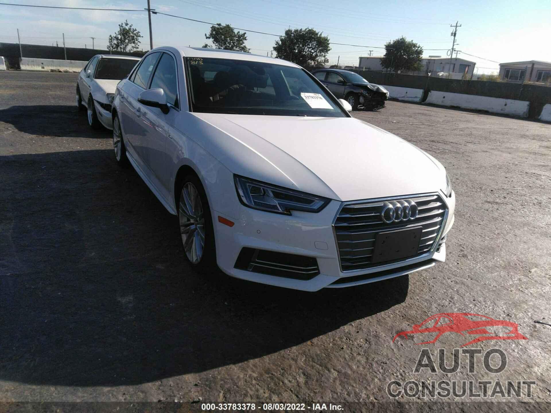 AUDI A4 2018 - WAULMAF40JA101534