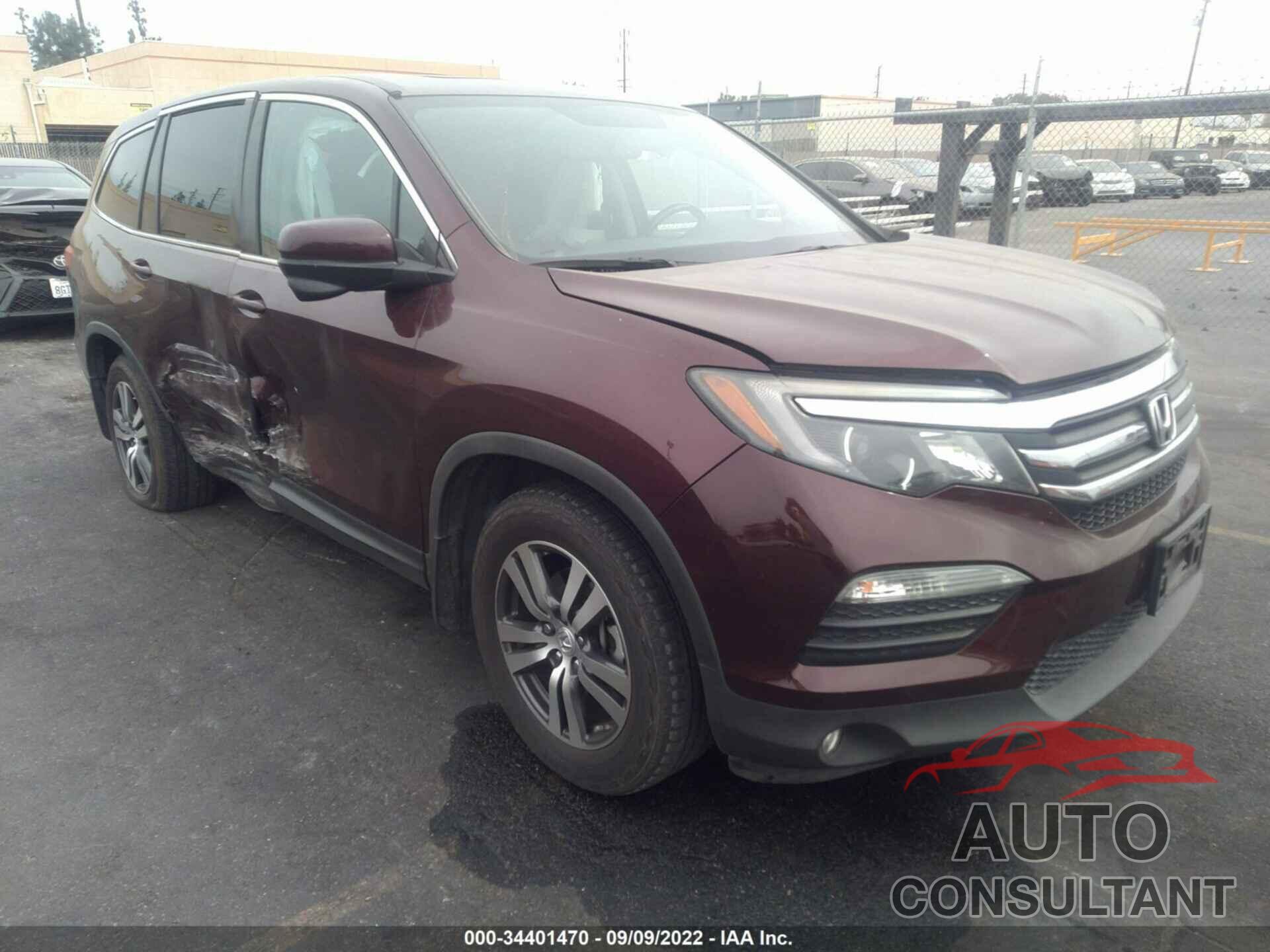 HONDA PILOT 2016 - 5FNYF5H88GB004673