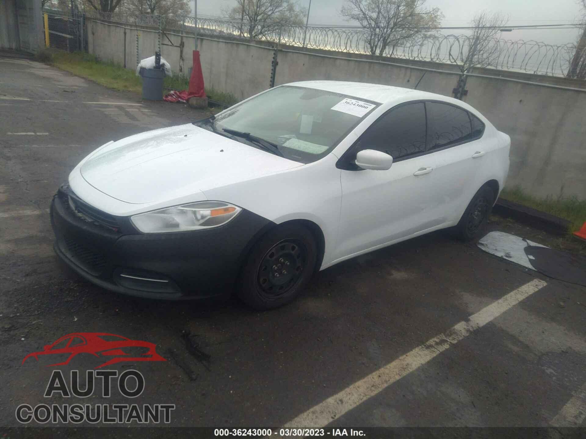 DODGE DART 2016 - 1C3CDFAAXGD565150