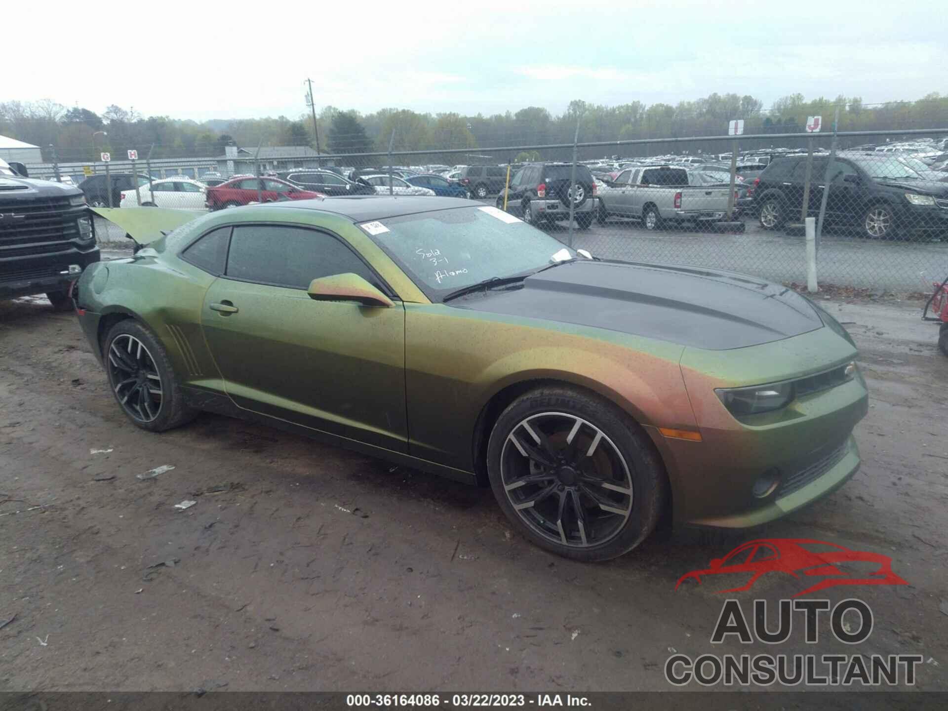 CHEVROLET CAMARO 2015 - 2G1FD1E33F9304826