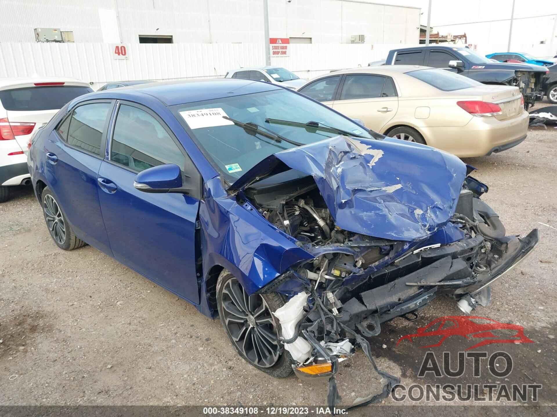 TOYOTA COROLLA 2016 - 5YFBURHE0GP481756