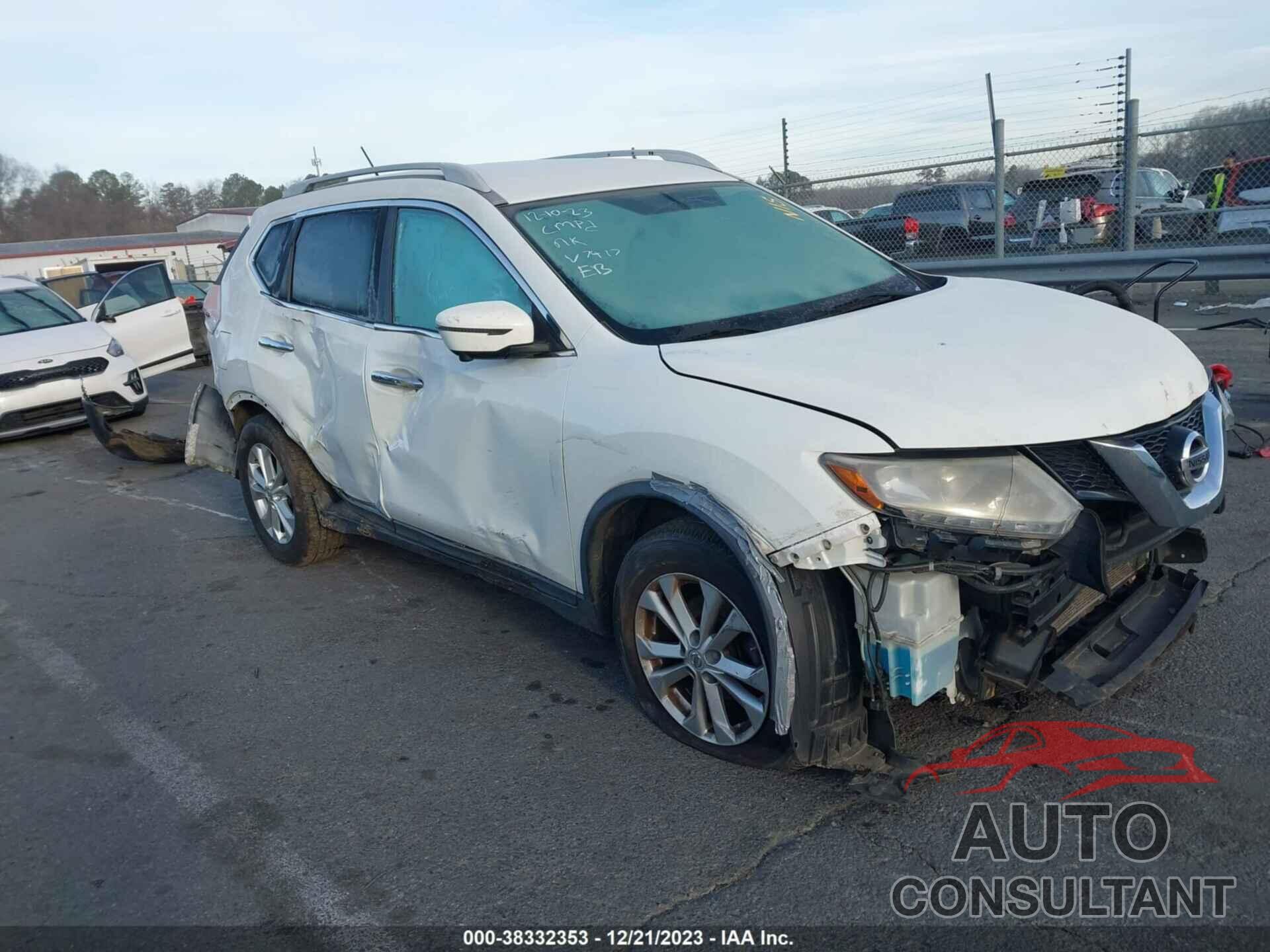 NISSAN ROGUE 2016 - KNMAT2MV1G1GP6274