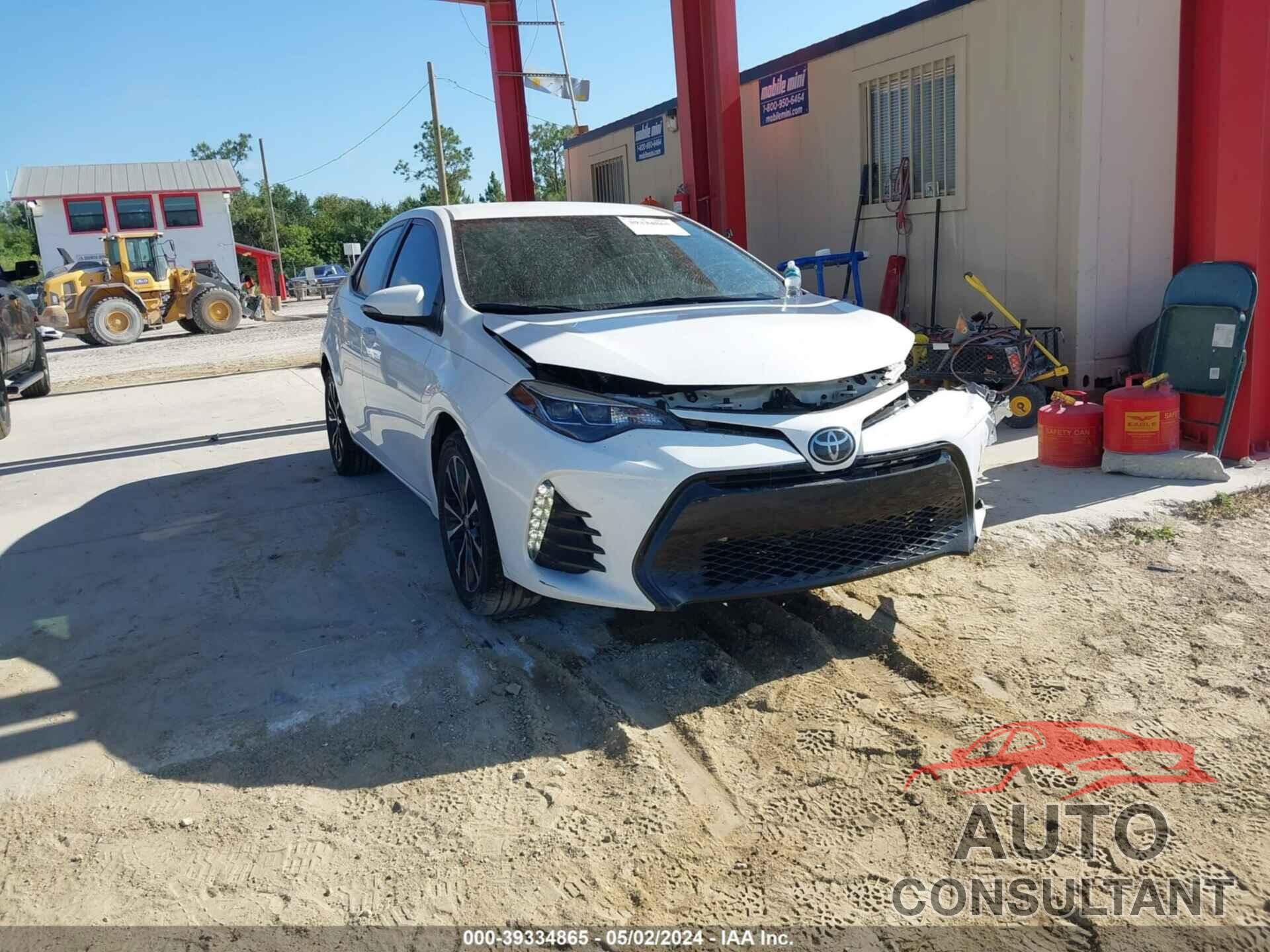 TOYOTA COROLLA 2019 - 5YFBURHE7KP881631