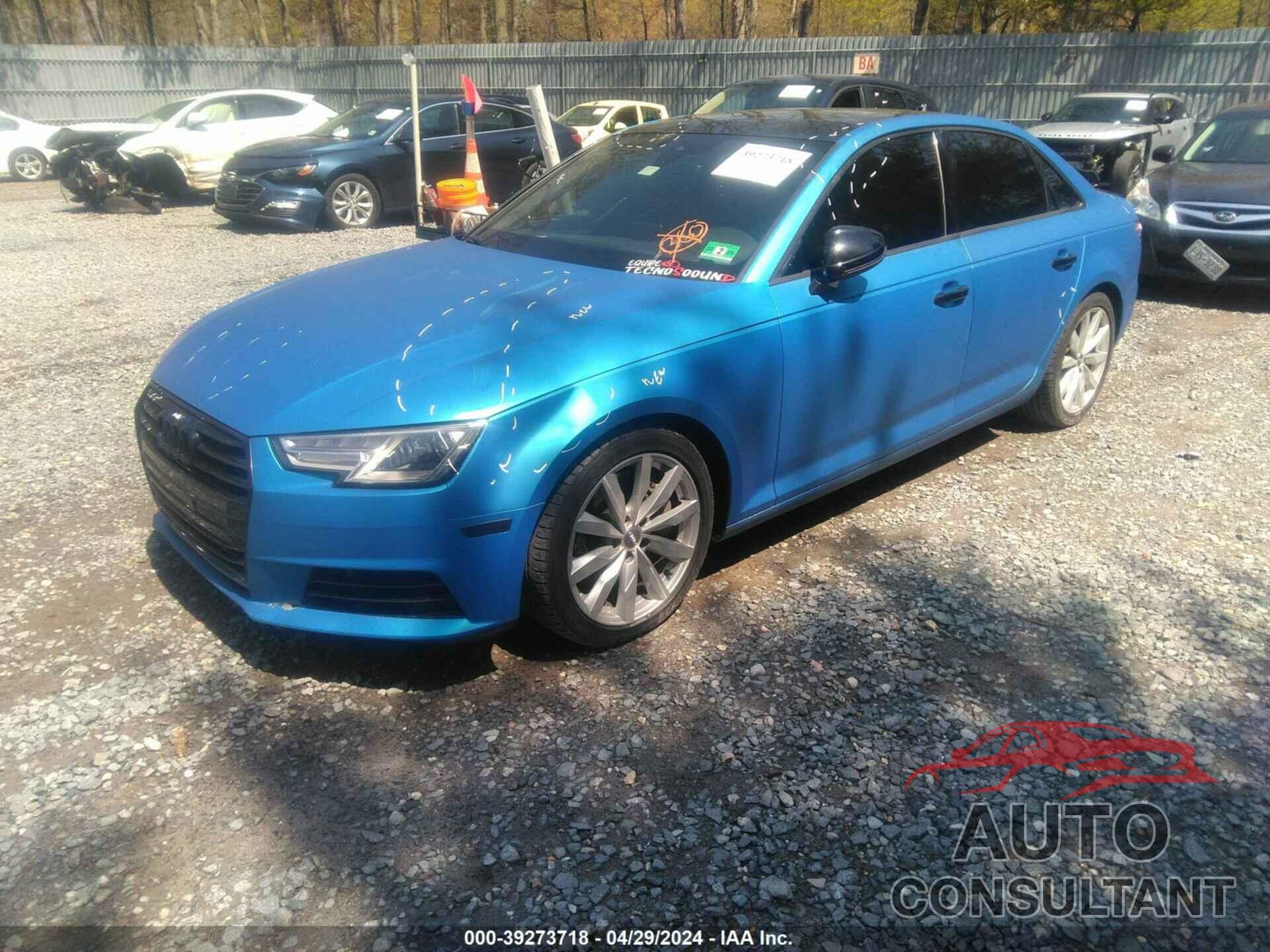 AUDI A4 2017 - WAUGNAF44HN014088