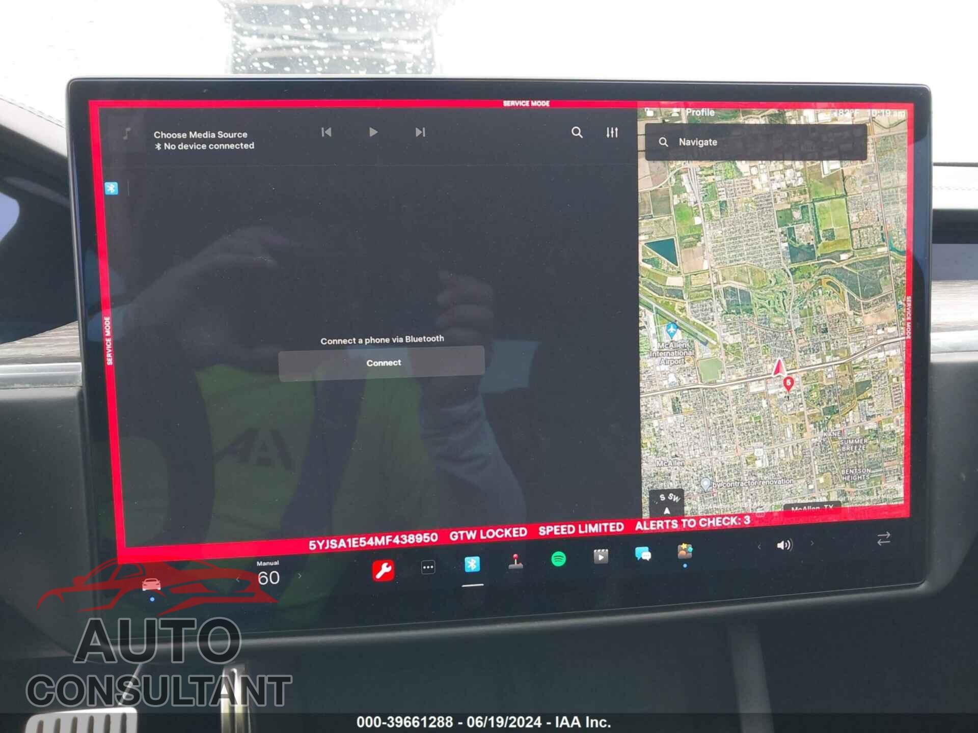 TESLA MODEL S 2021 - 5YJSA1E54MF438950