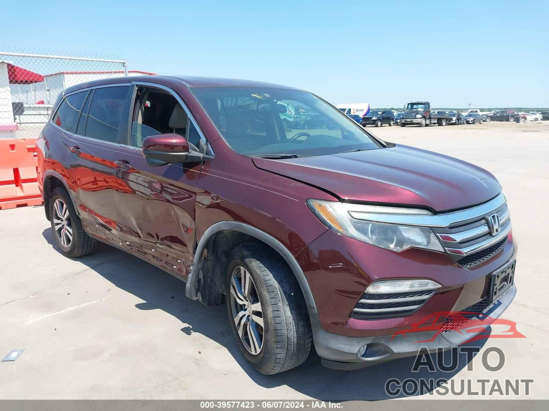 HONDA PILOT 2016 - 5FNYF5H57GB003830