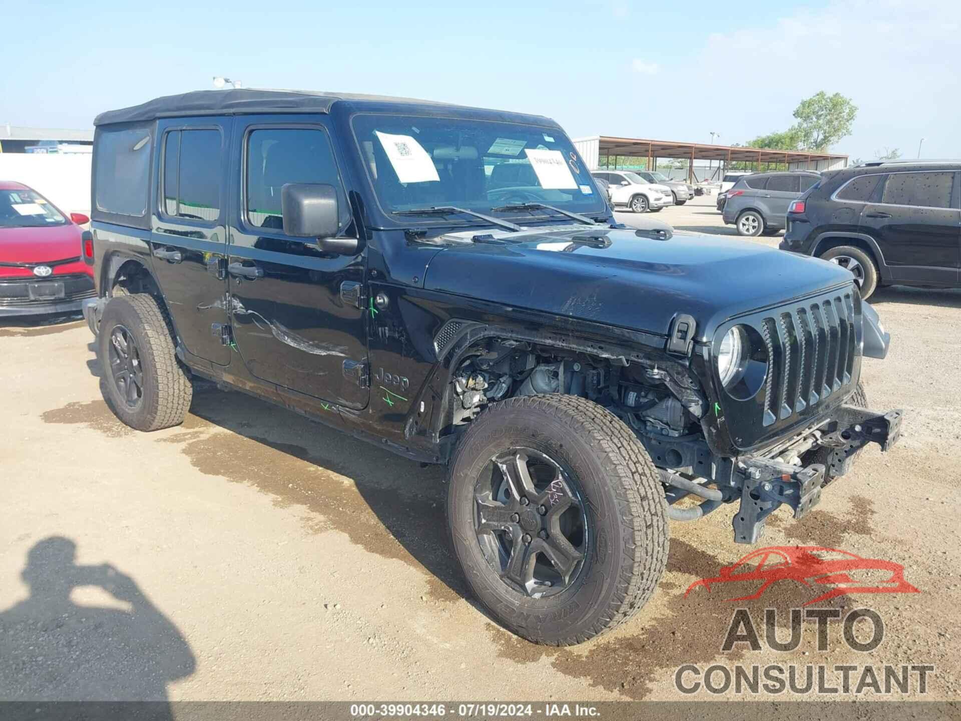 JEEP WRANGLER UNLIMITED 2018 - 1C4HJXDG9JW165110