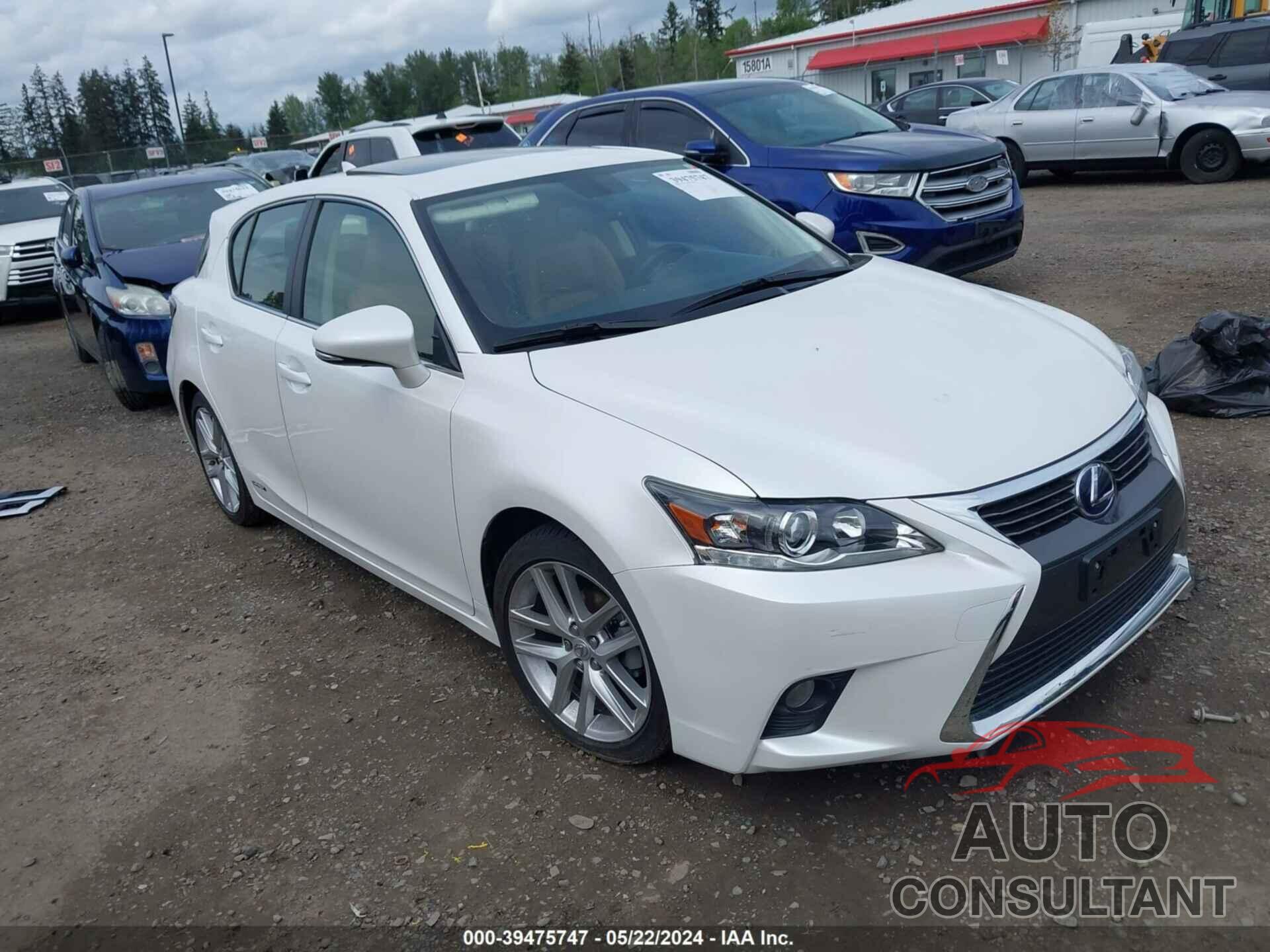 LEXUS CT 200H 2016 - JTHKD5BH7G2262382