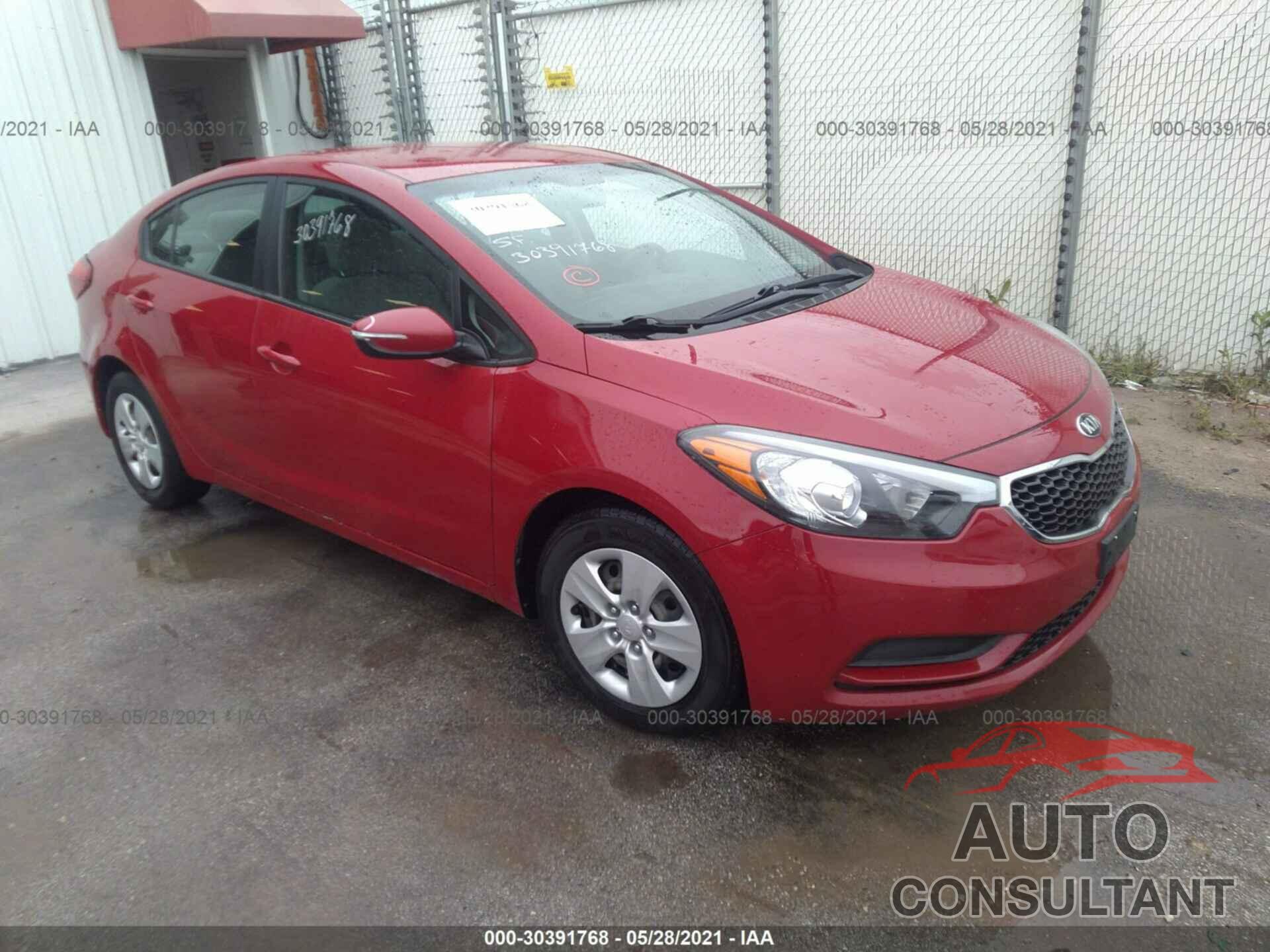 KIA FORTE 2016 - KNAFX4A65G5517756