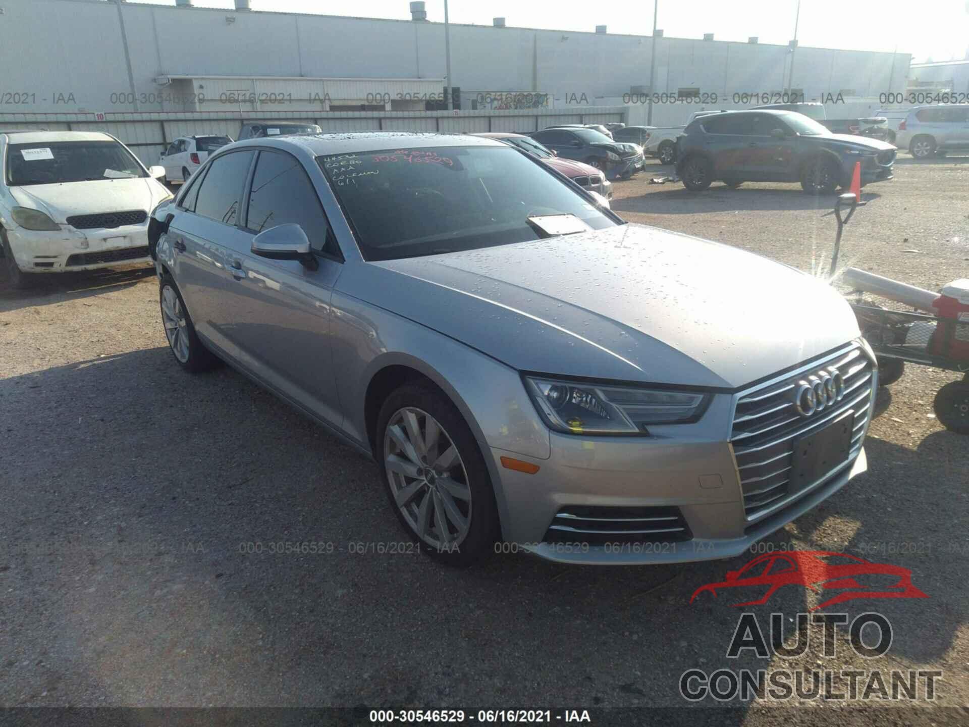 AUDI A4 2017 - WAUGMAF44HN067750