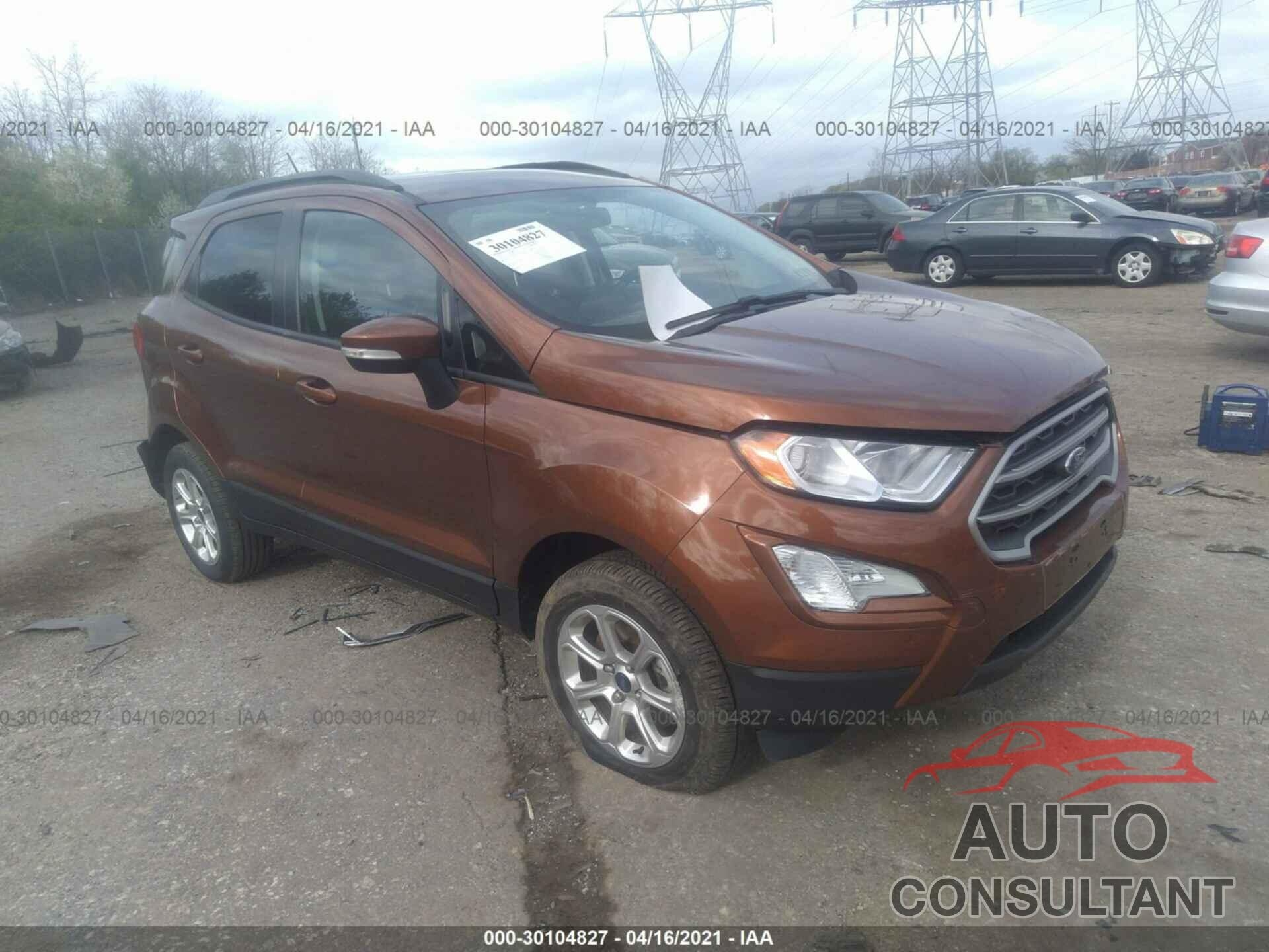 FORD ECOSPORT 2019 - MAJ6S3GL4KC263945