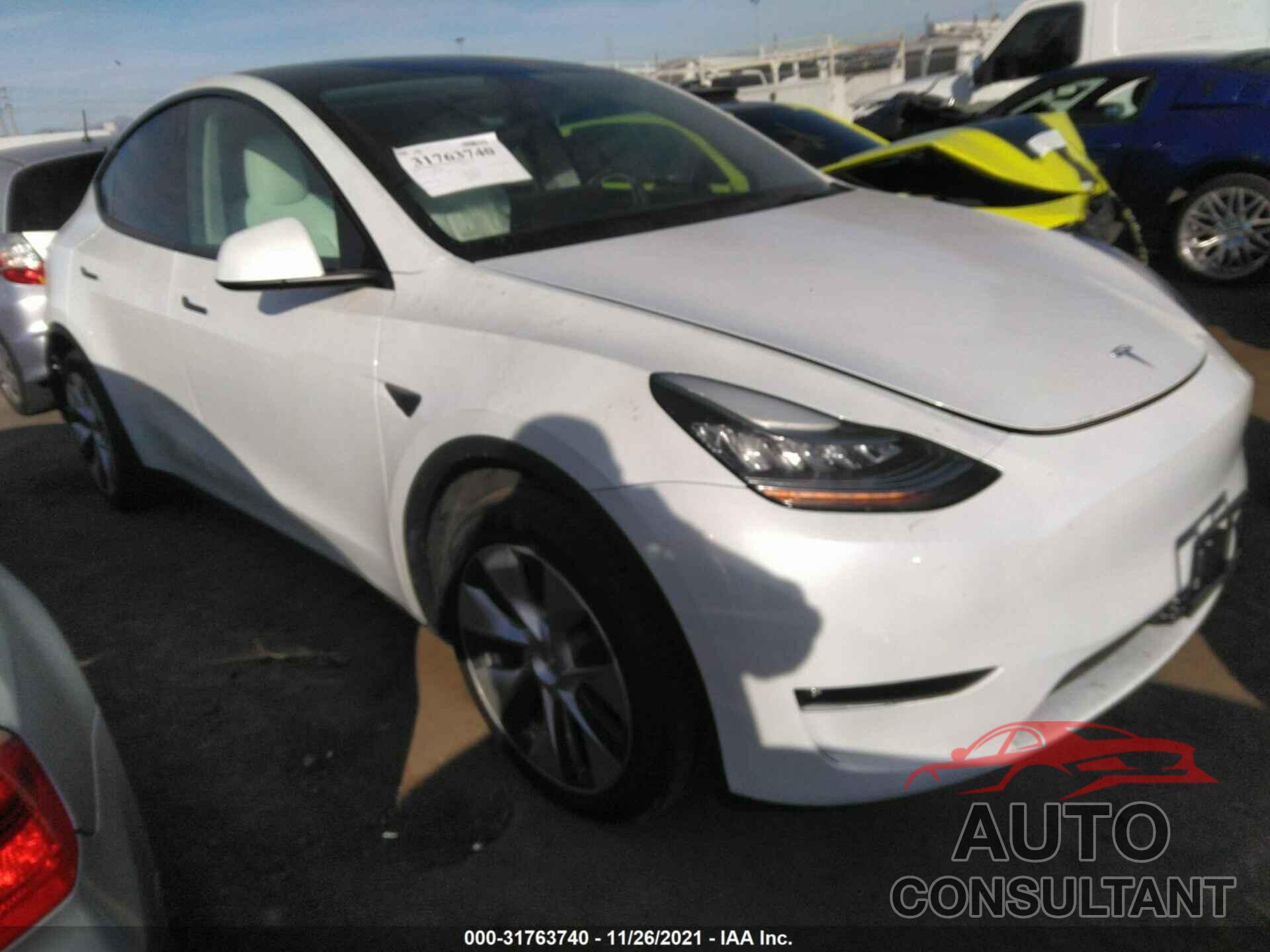 TESLA MODEL Y 2021 - 5YJYGDEE4MF090027
