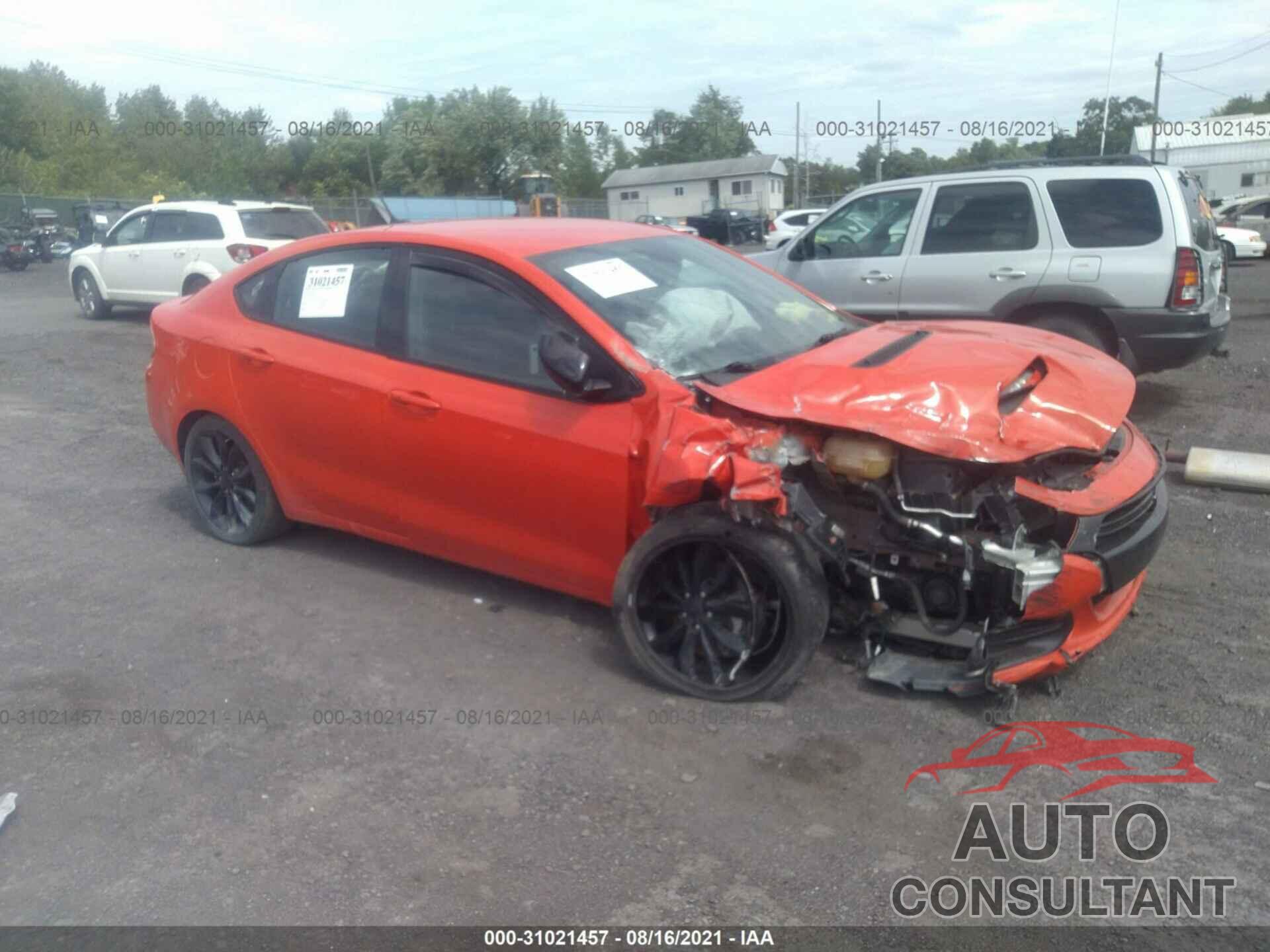 DODGE DART 2016 - 1C3CDFGBXGD803417