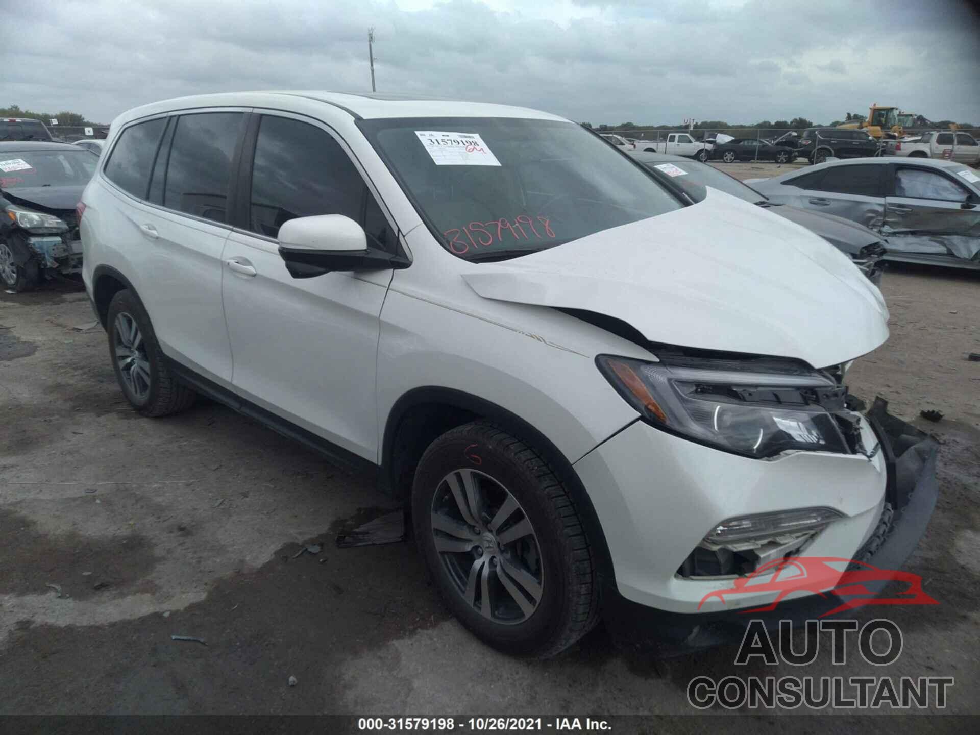 HONDA PILOT 2017 - 5FNYF5H59HB039553