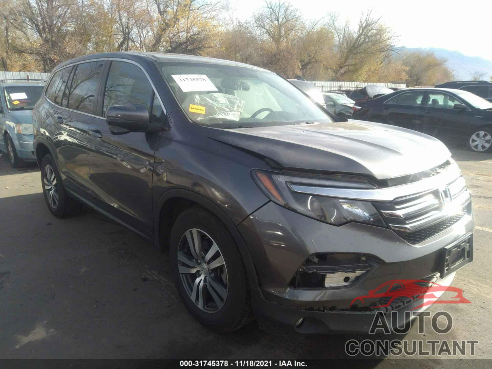 HONDA PILOT 2017 - 5FNYF5H55HB032812