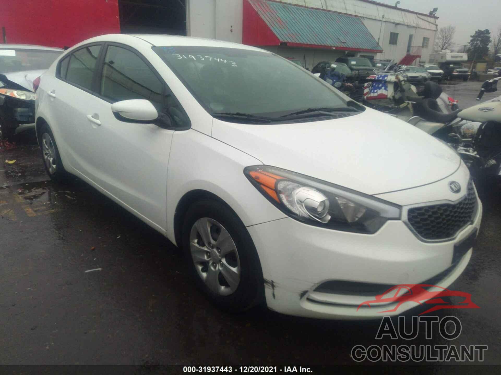 KIA FORTE 2016 - KNAFK4A63G5449651