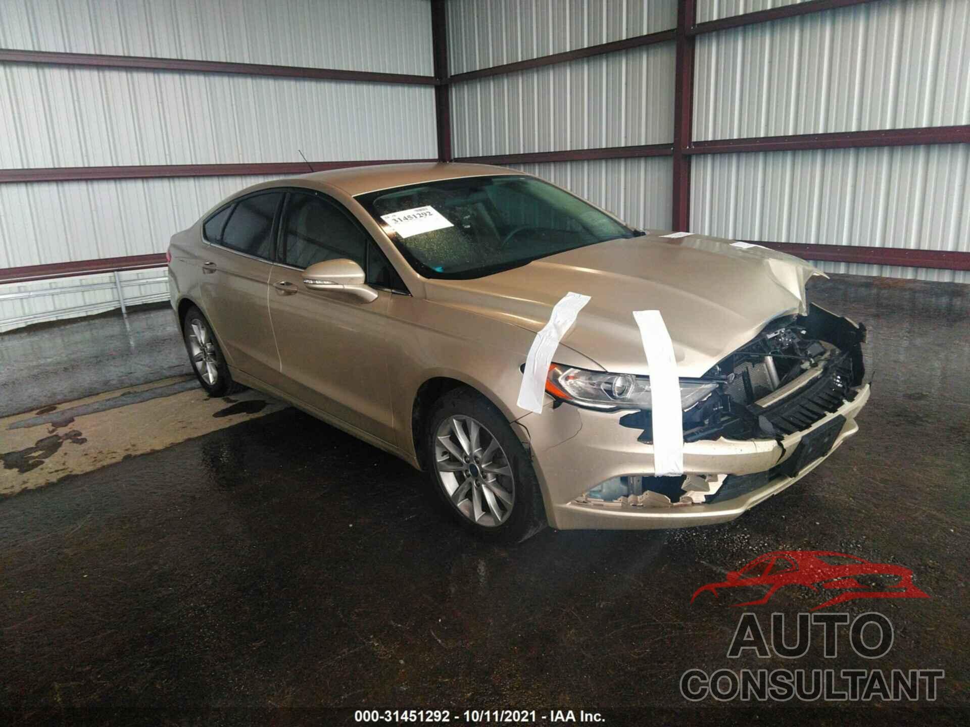 FORD FUSION 2017 - 3FA6P0H7XHR120395