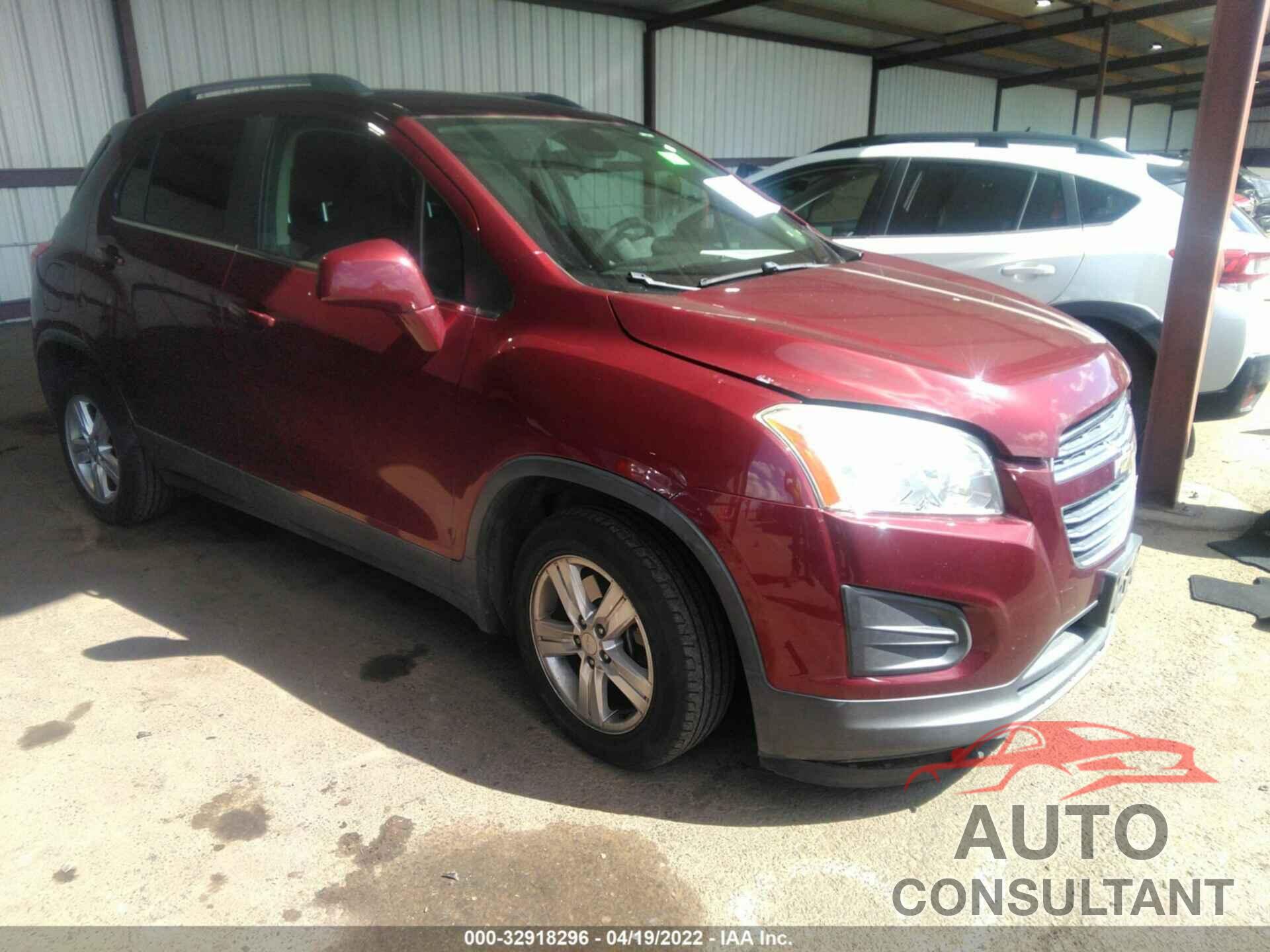 CHEVROLET TRAX 2016 - 3GNCJLSBXGL168372