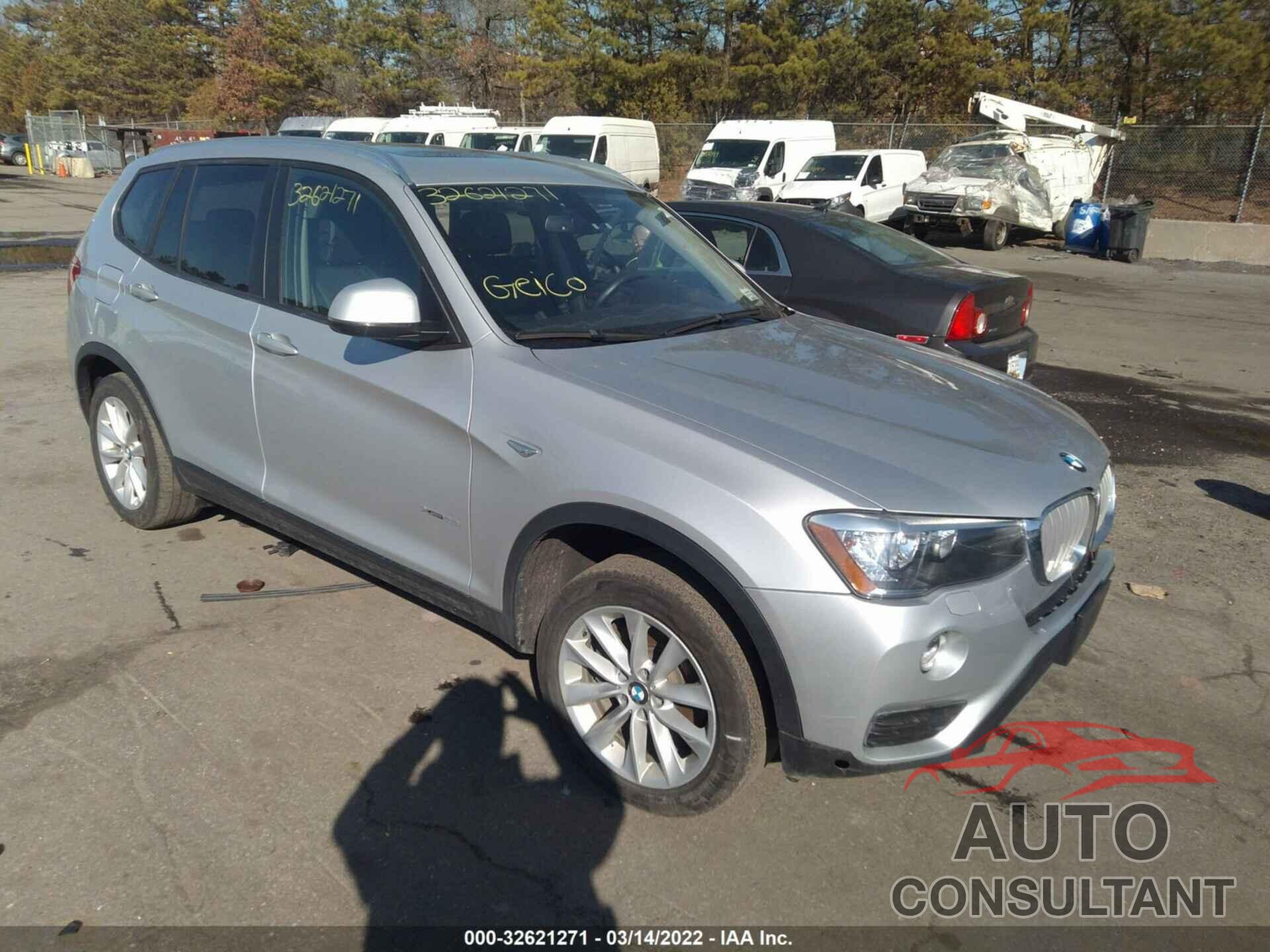 BMW X3 2016 - 5UXWX9C57G0D69497