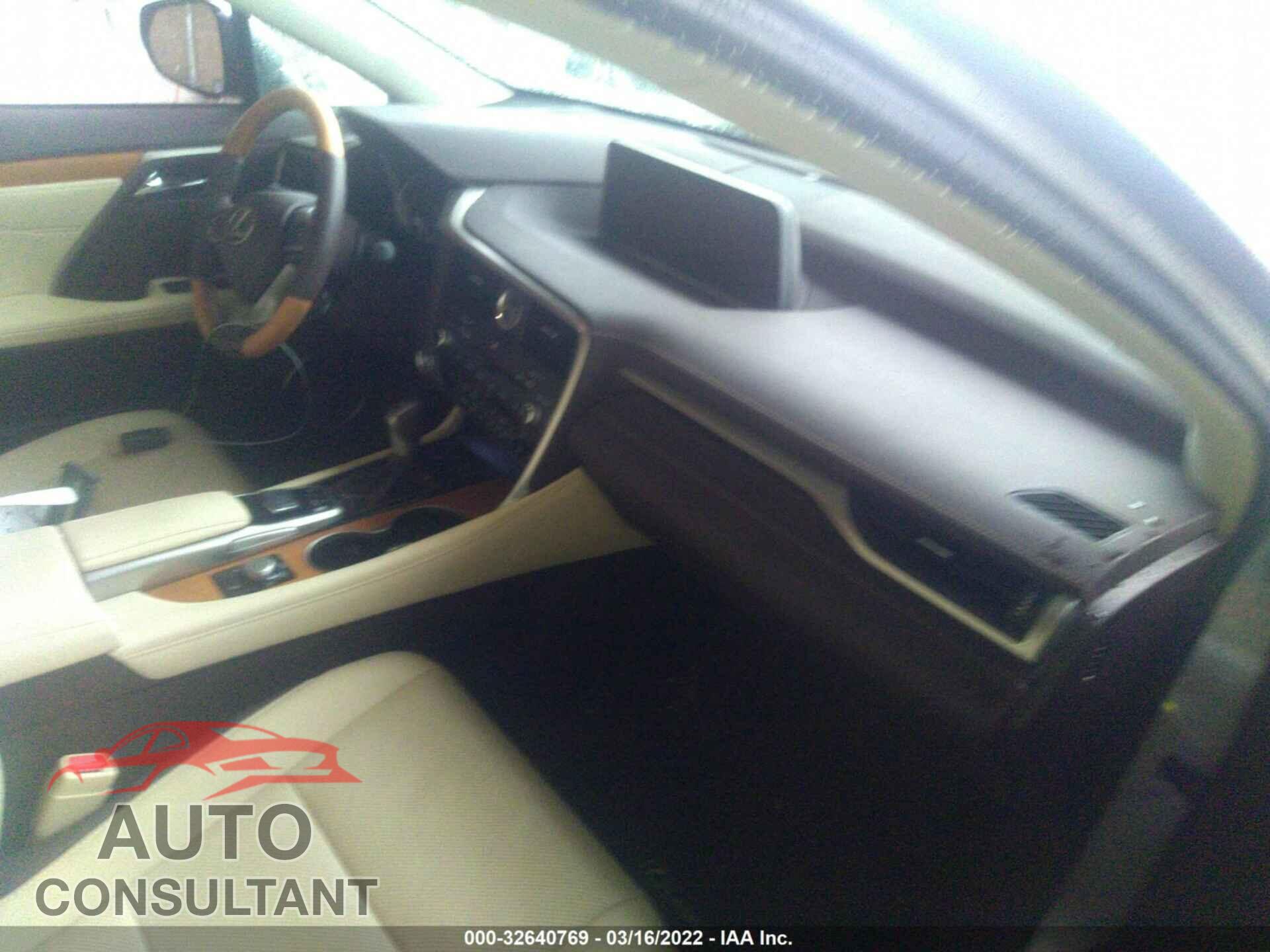 LEXUS RX 2017 - 2T2ZZMCA8HC080573
