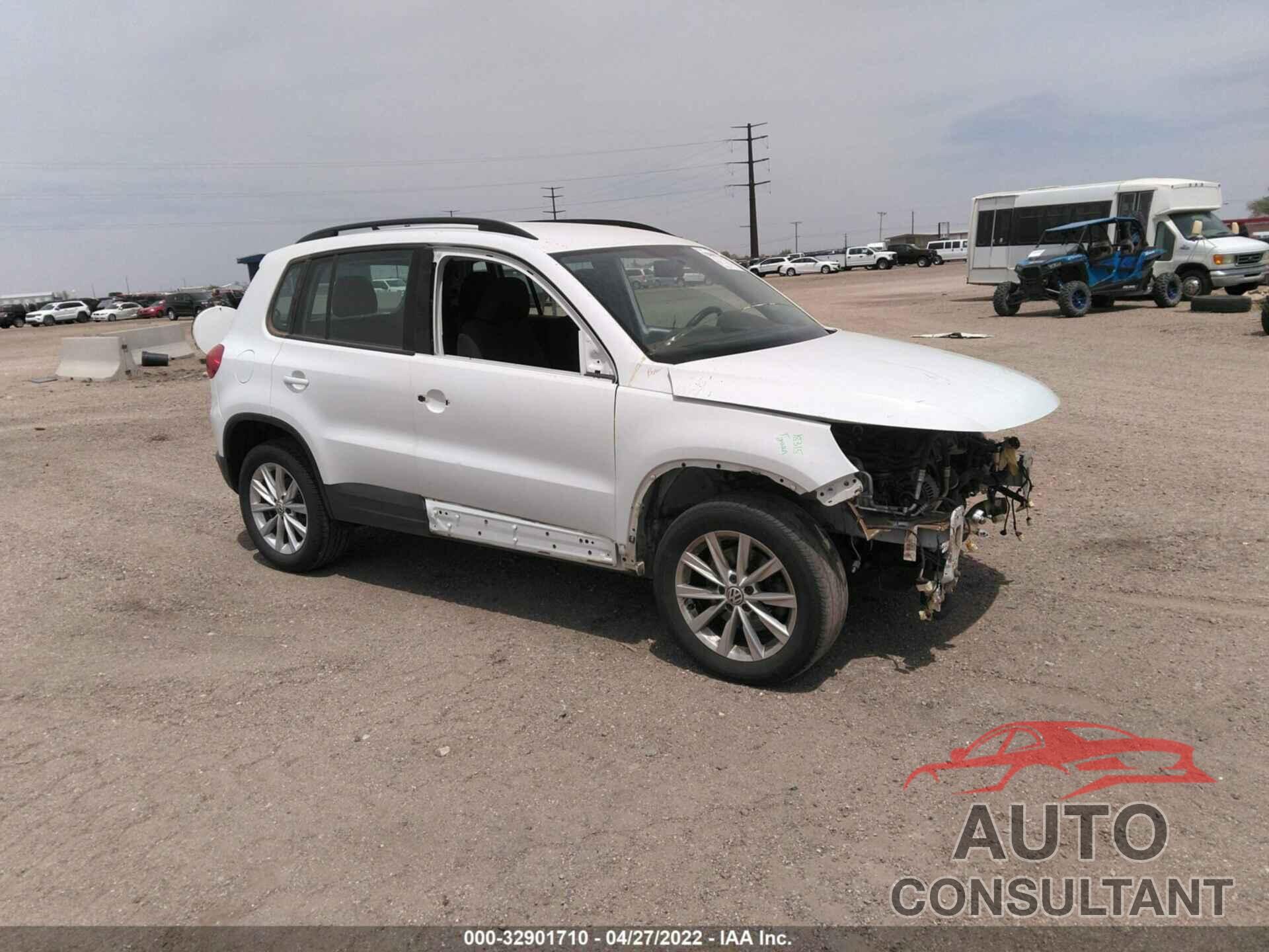 VOLKSWAGEN TIGUAN 2017 - WVGBV7AXXHK055002