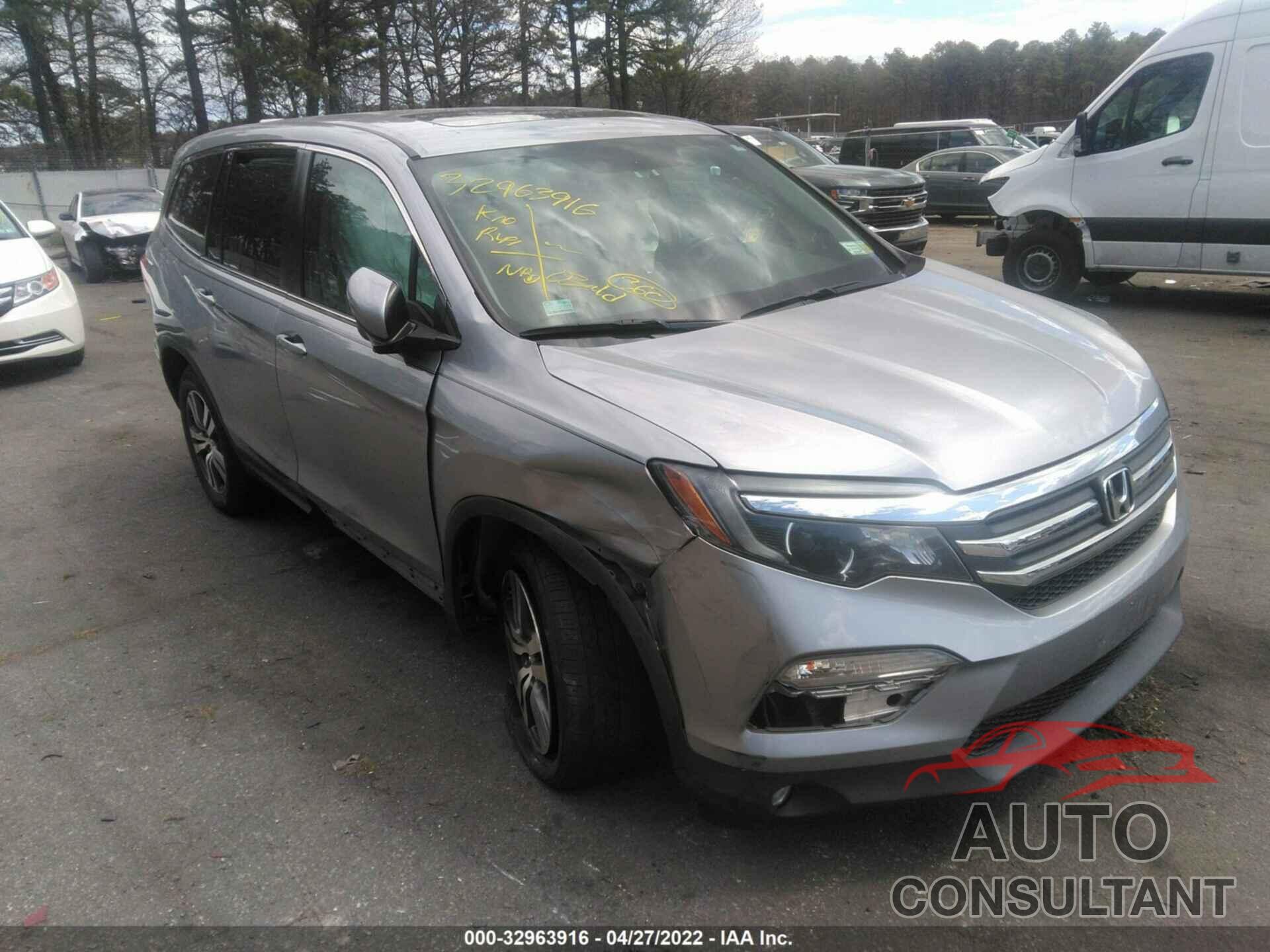 HONDA PILOT 2016 - 5FNYF6H78GB004556