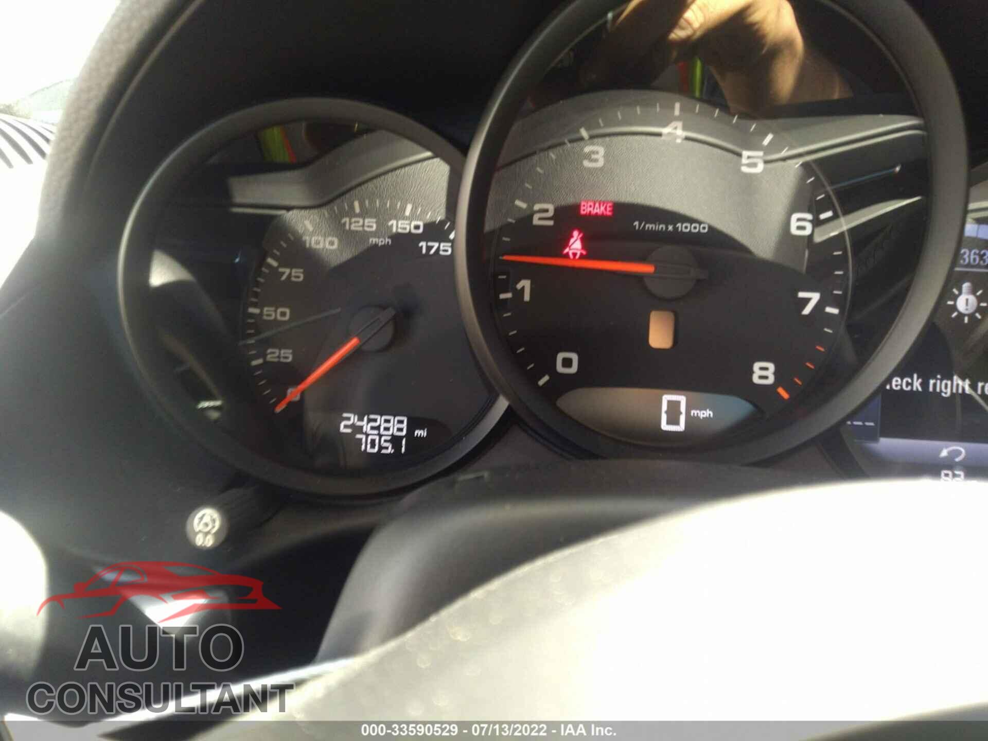 PORSCHE 718 BOXSTER 2017 - WP0CA2A86HS220575