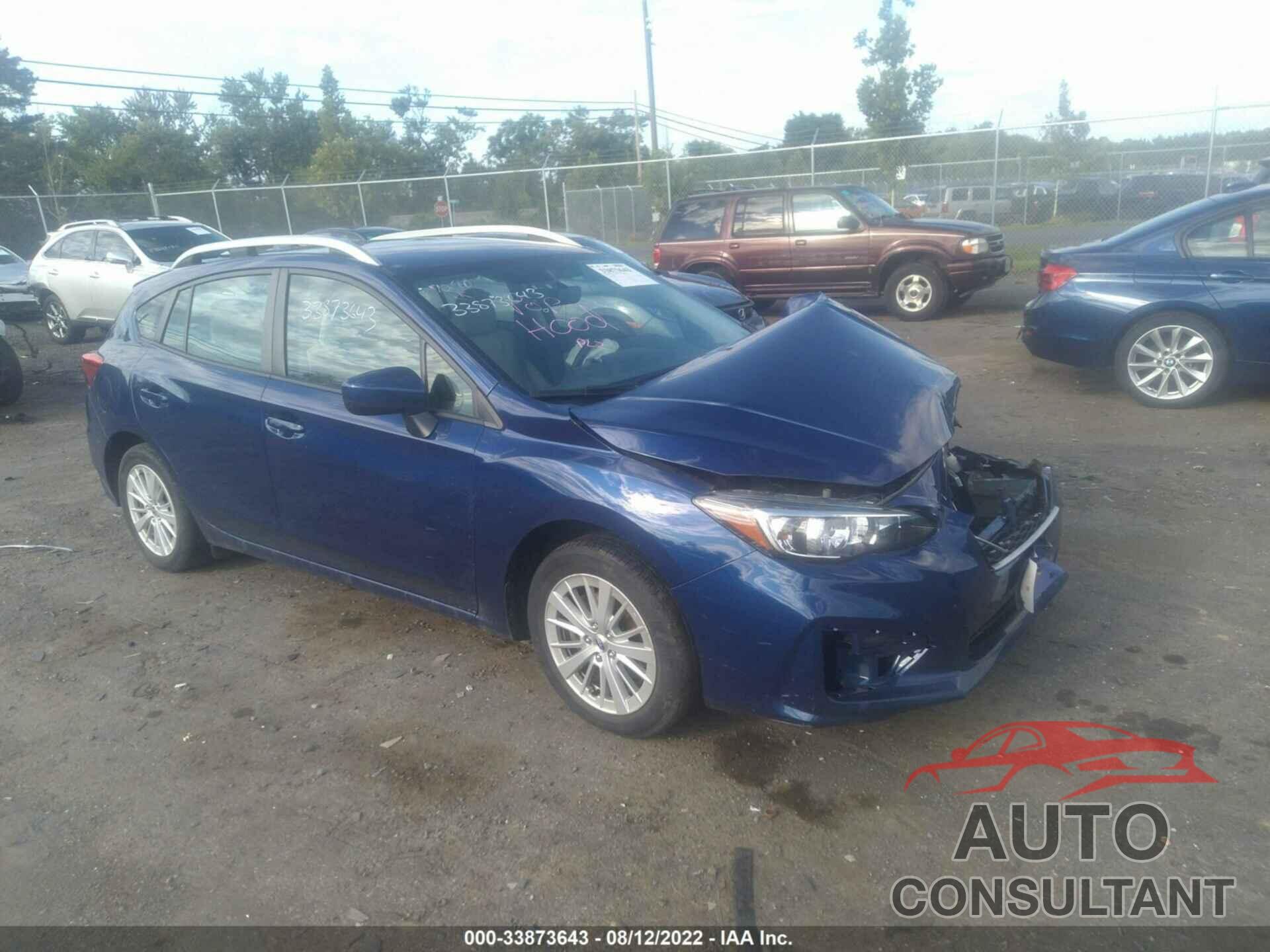 SUBARU IMPREZA 2018 - 4S3GTAB68J3744233