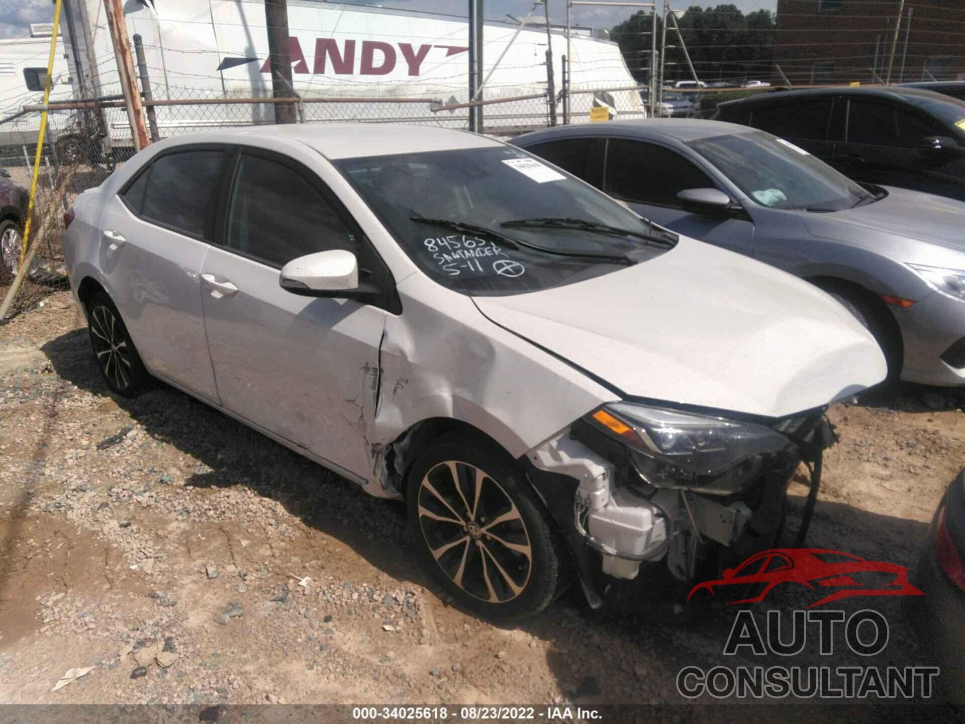 TOYOTA COROLLA 2018 - 5YFBURHE5JP845631