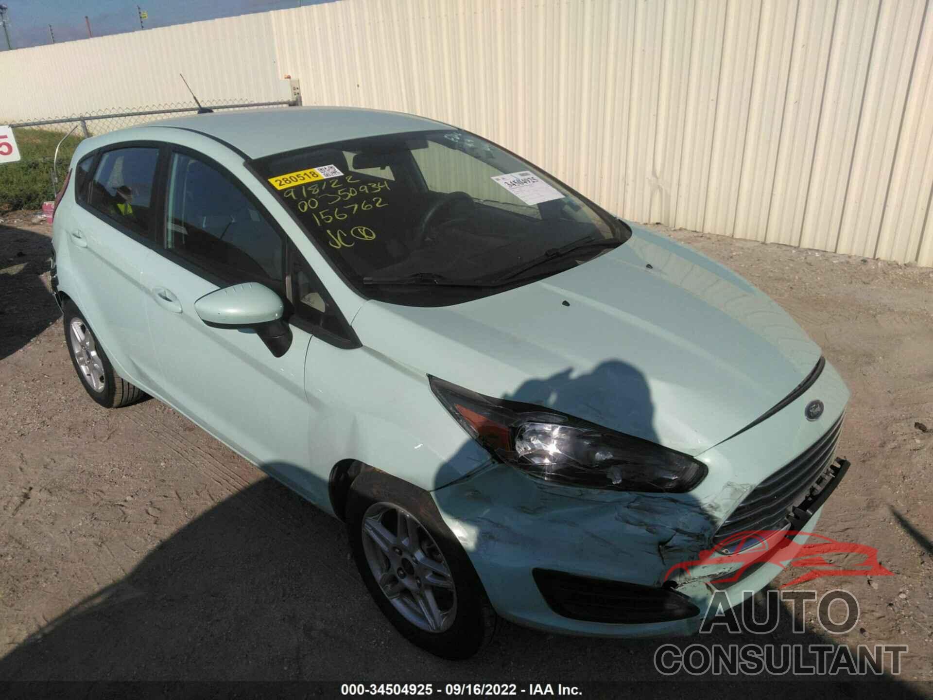 FORD FIESTA 2019 - 3FADP4EJ0KM156762