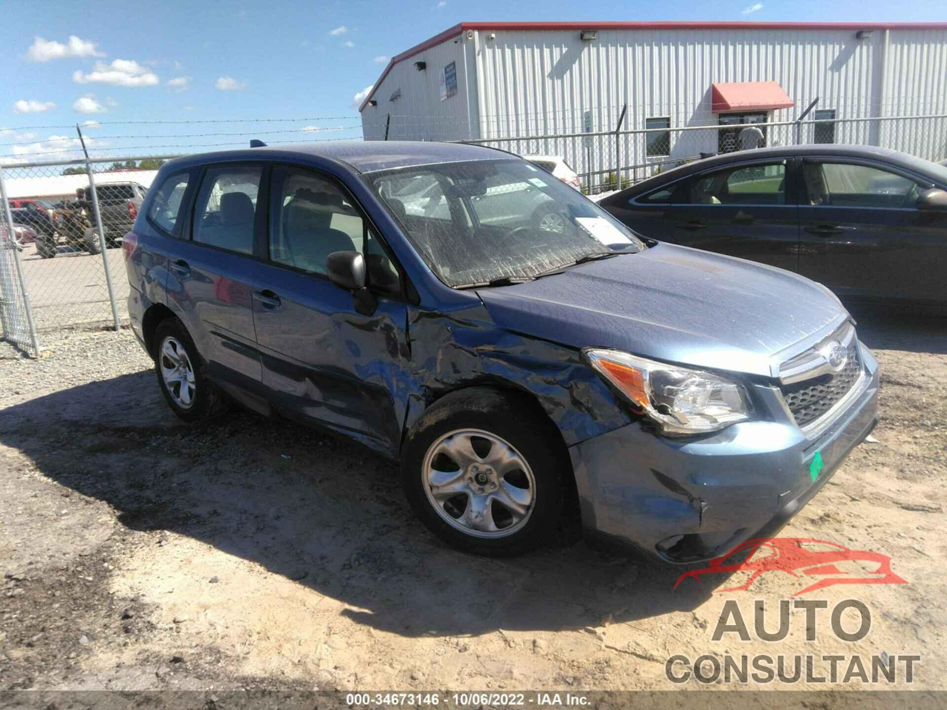 SUBARU FORESTER 2016 - JF2SJAAC9GH565834